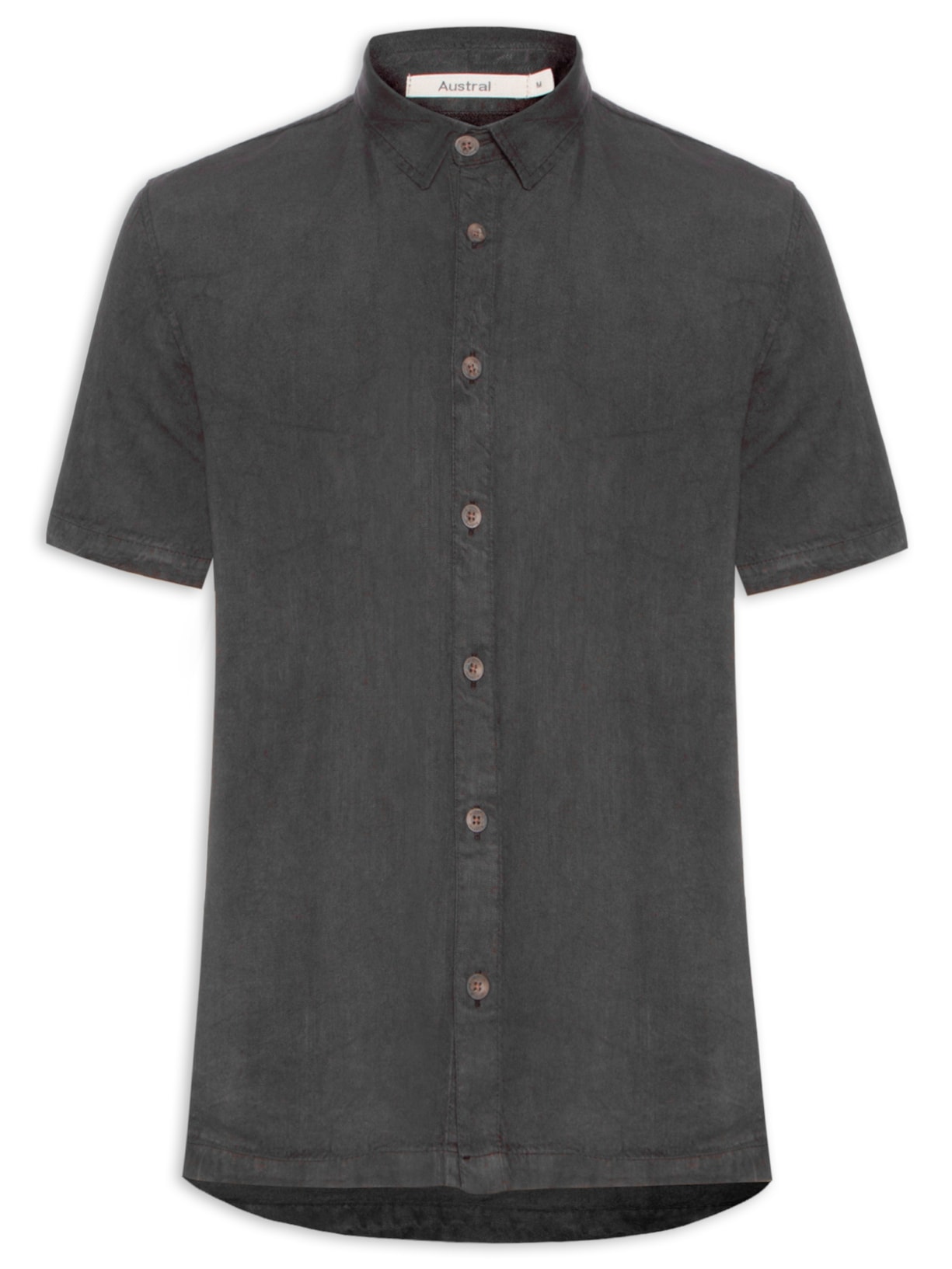 Camisa Masculina Tarifa Manga Curta - Preto