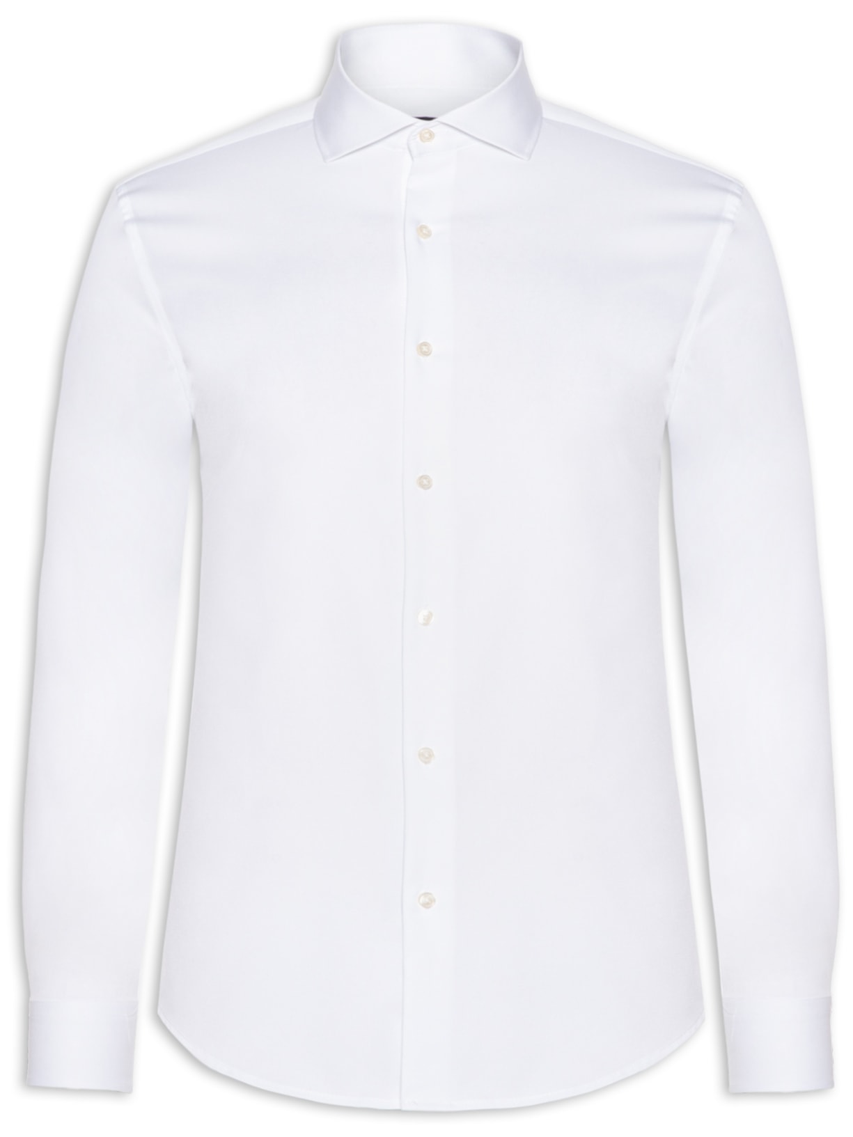 Camisa Masculina Tech Fibra De Bambu Slim Fit Branco '2 Essential
