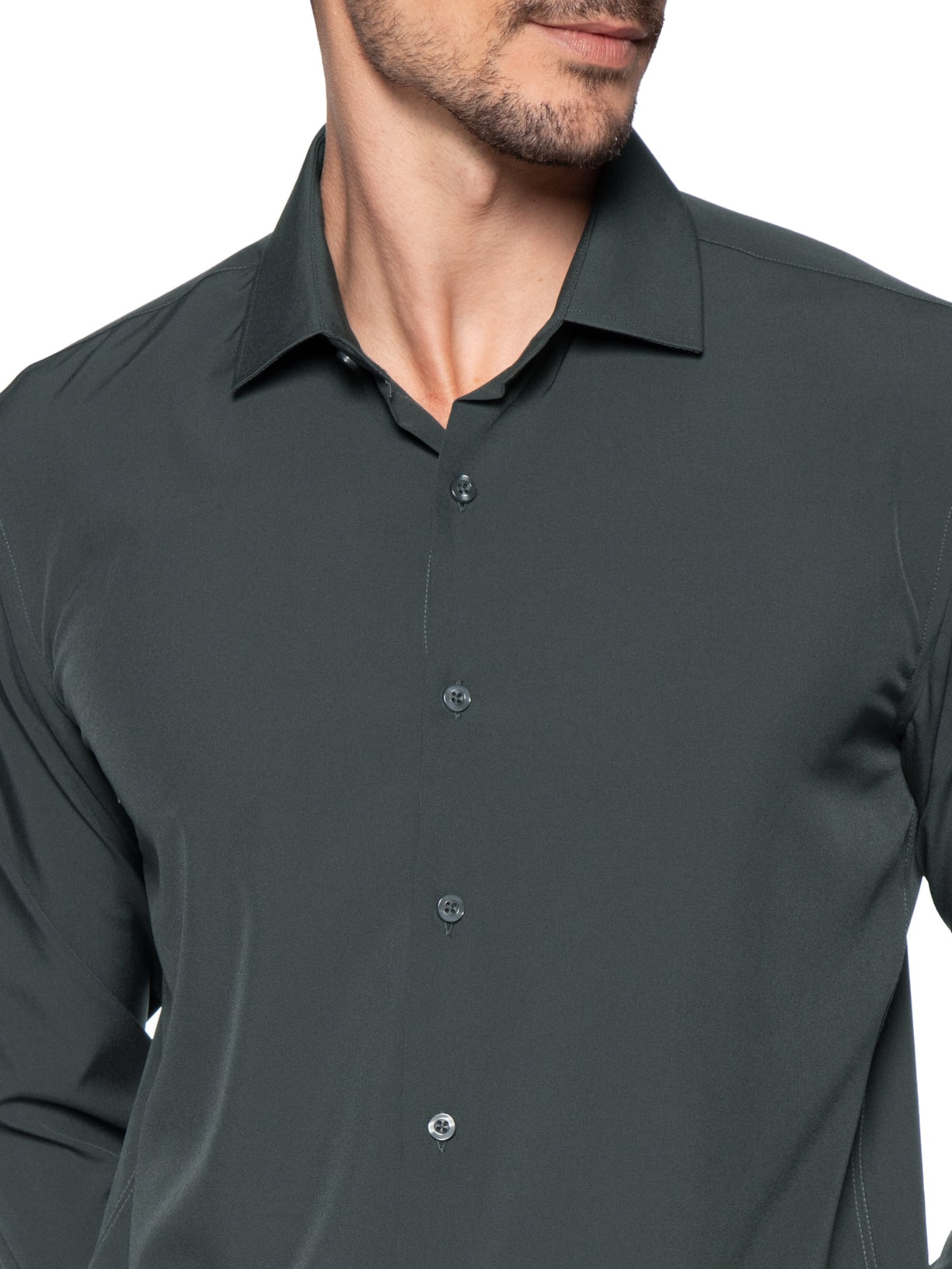 Camisa Masculina Tech Line Smart Move Cinza '2 Essential