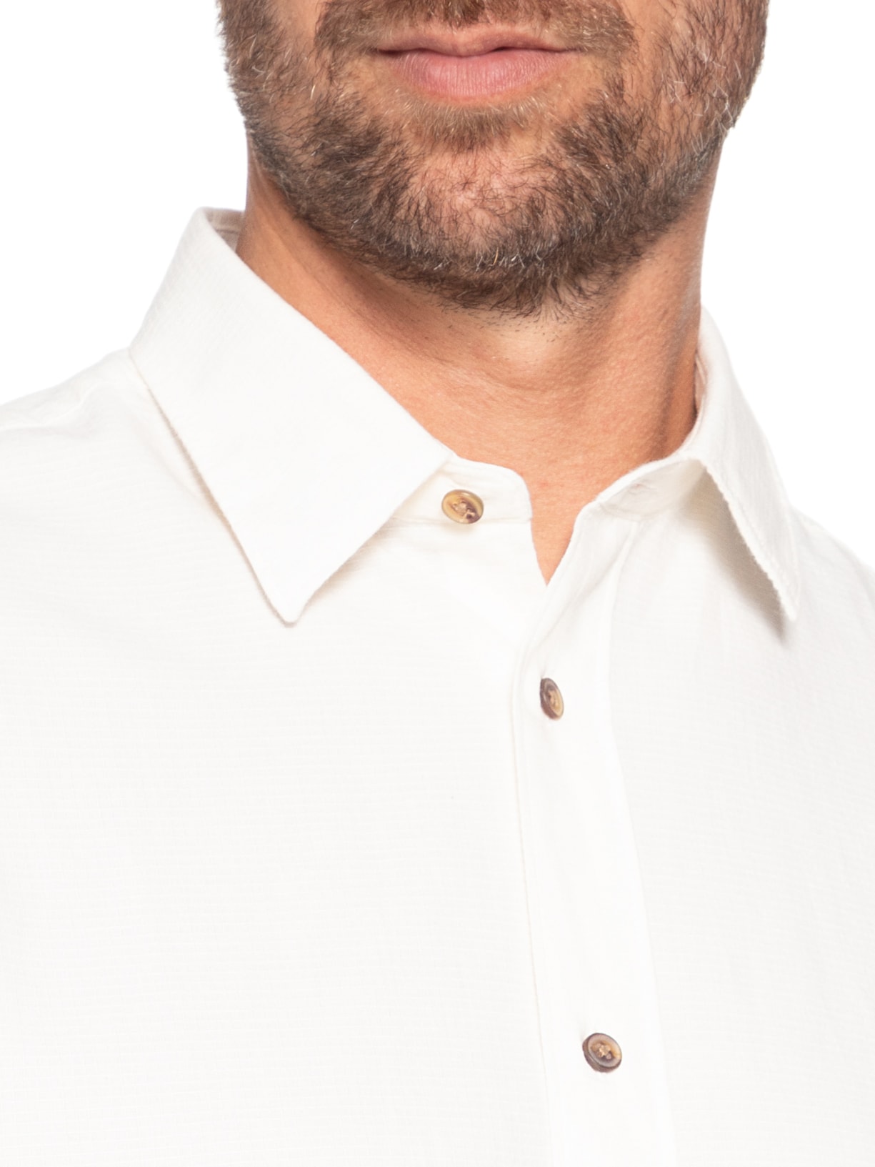 Camisa Masculina Textura Quadriculada Mini Branco Aramis