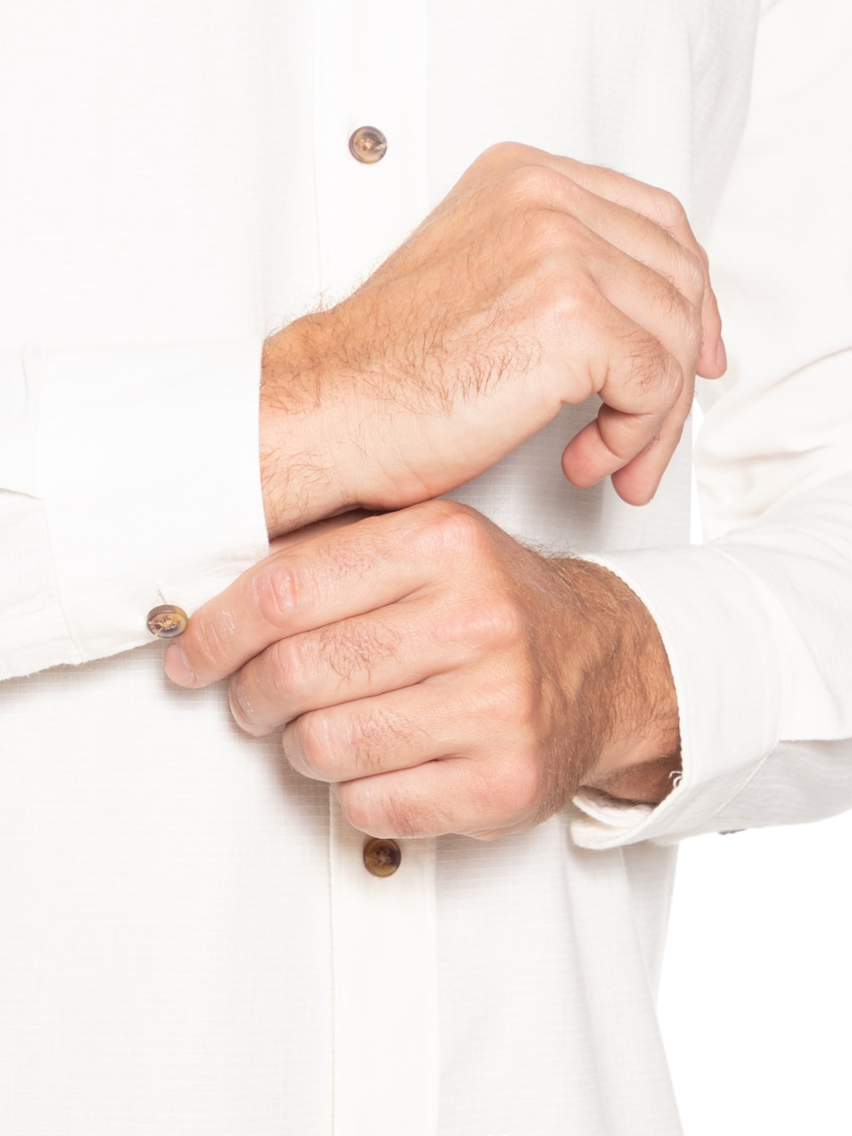 Camisa Masculina Textura Quadriculada Mini Branco Aramis