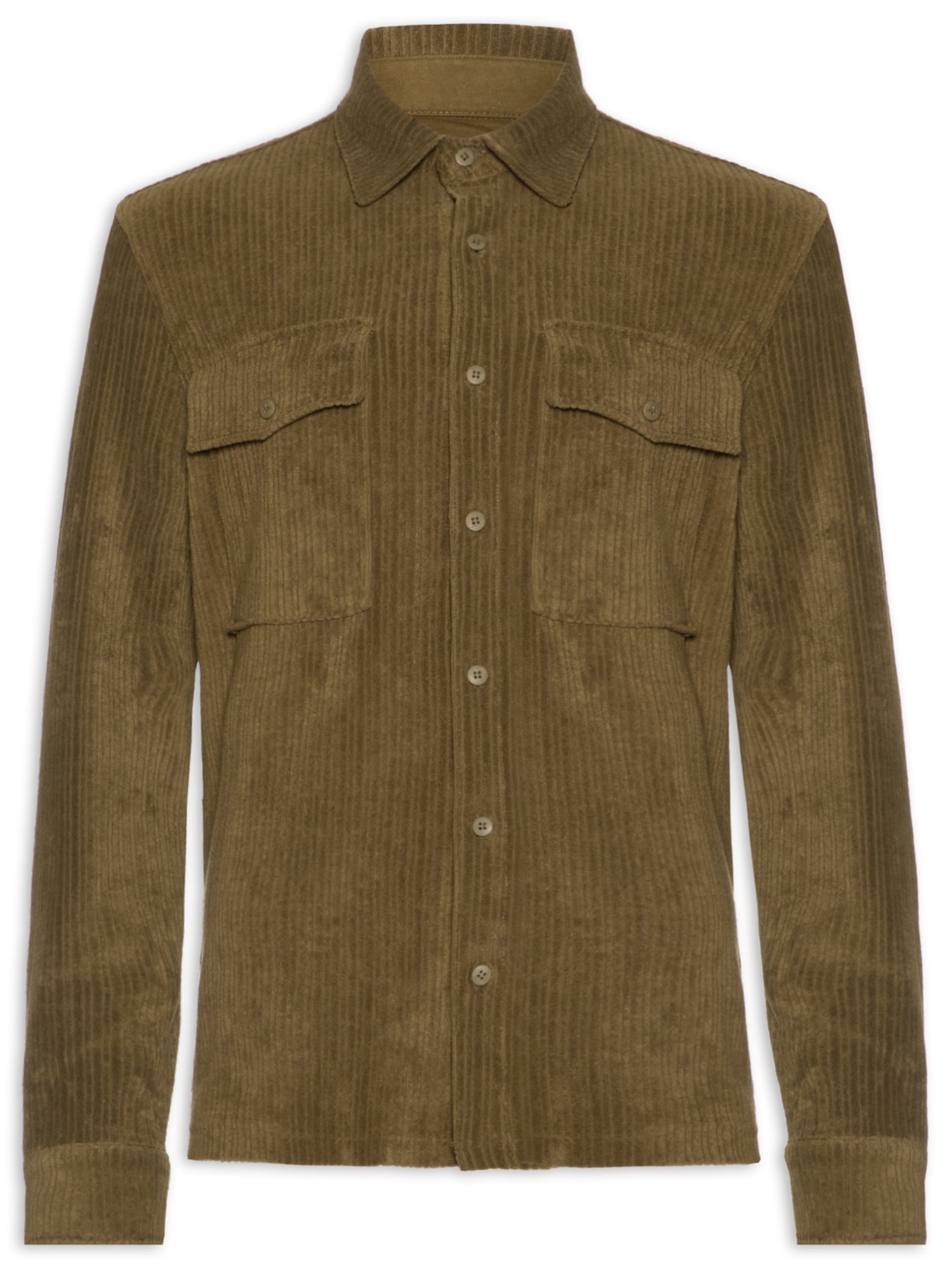 Camisa Masculina Towelling Rib - Marrom