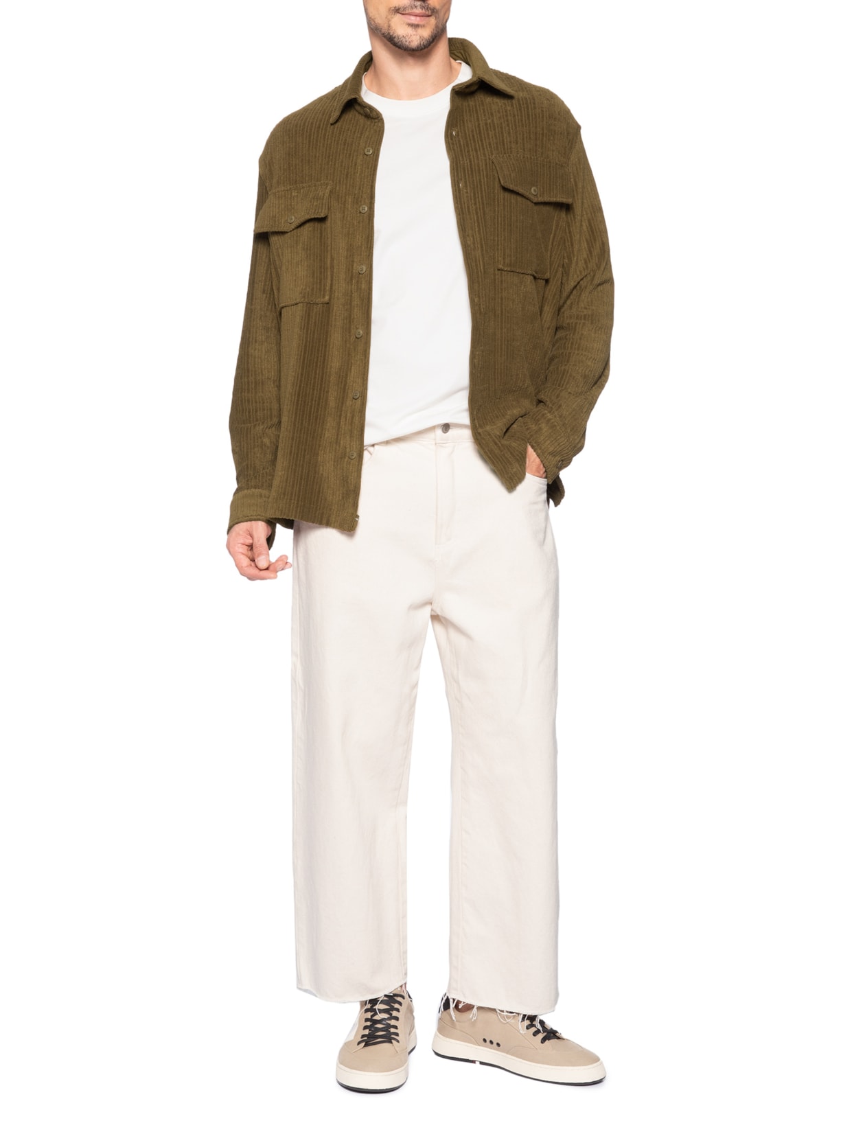 Camisa Masculina Towelling Rib Marrom Osklen