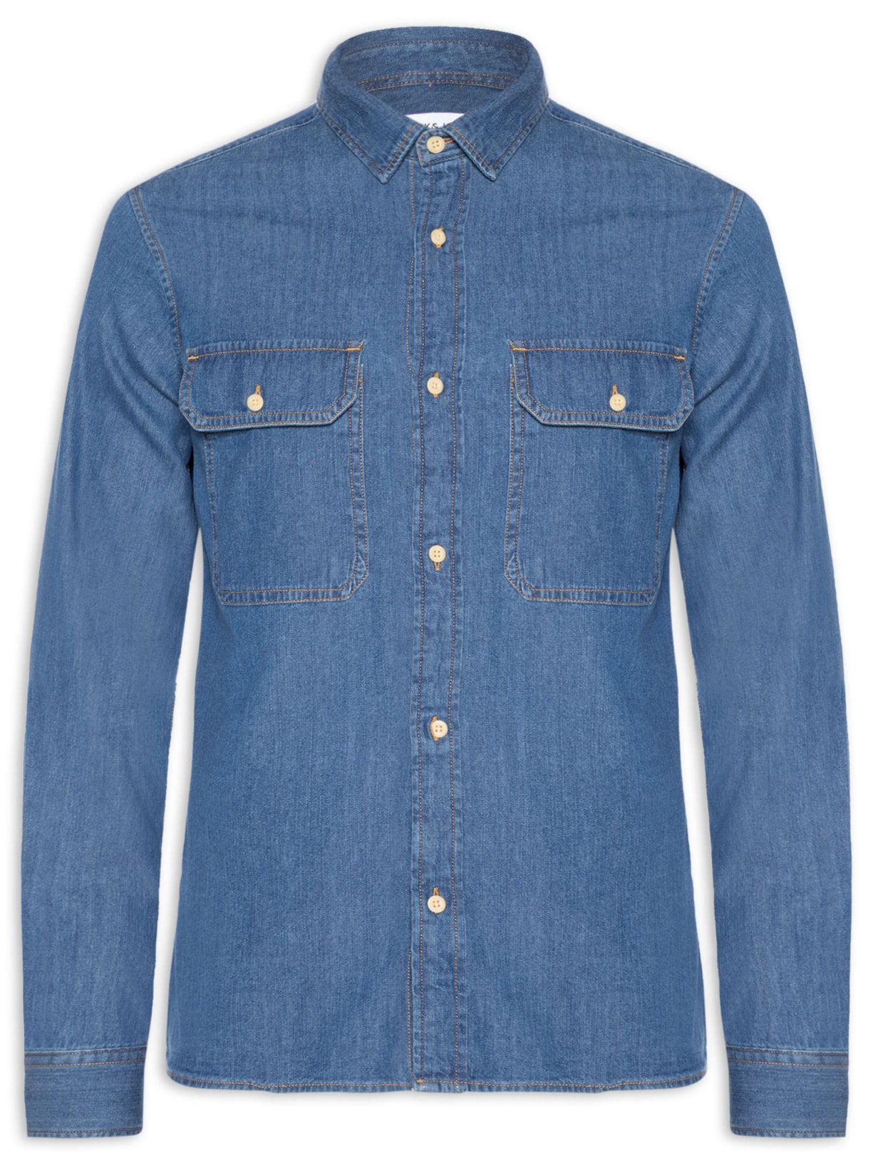 Camisa Masculina Travis Jeans - Azul