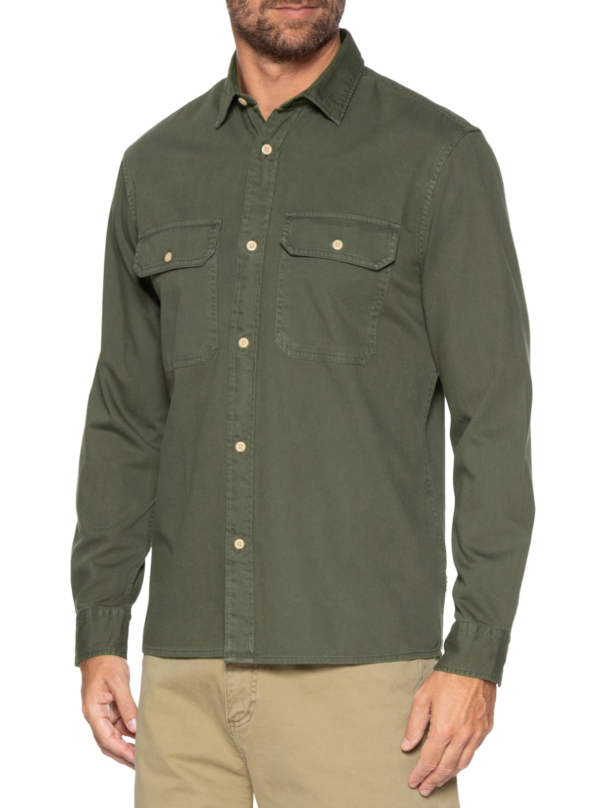Camisa Masculina Travis Jeans Verde Jack & Jones