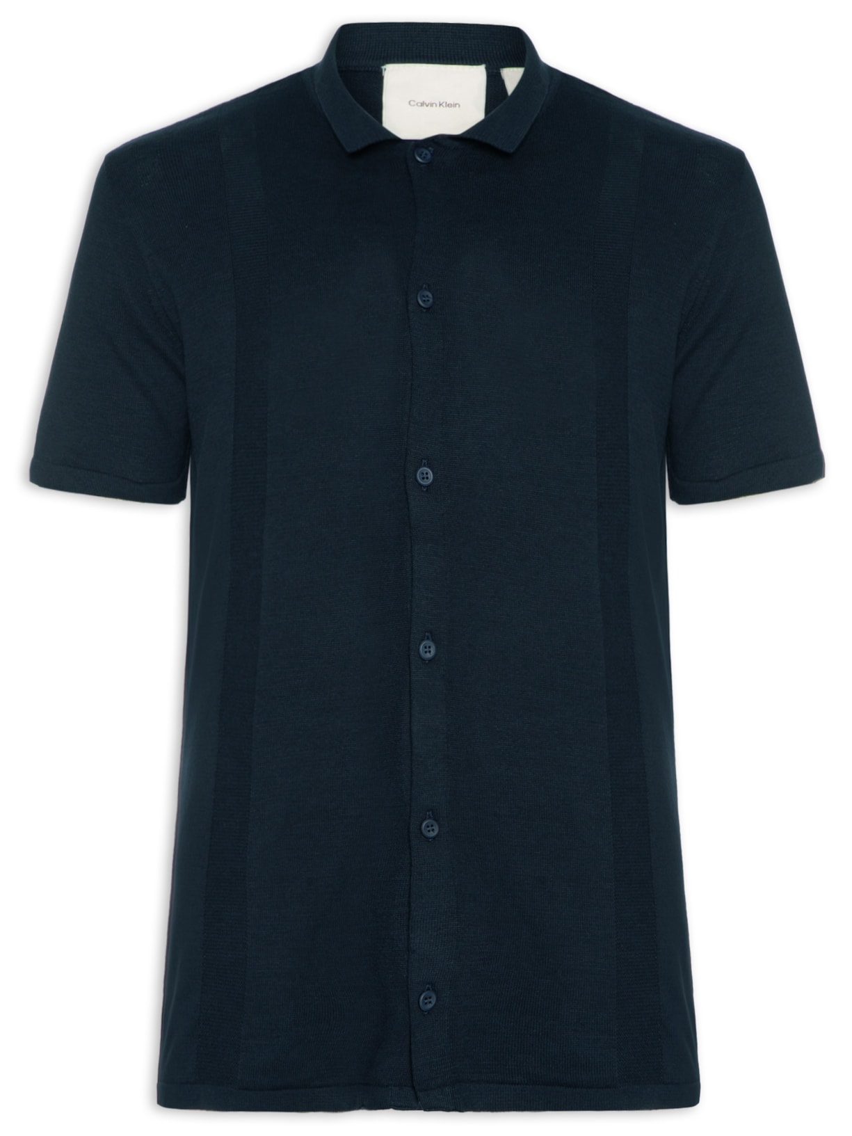 Camisa Masculina Tricô Stripes - Azul