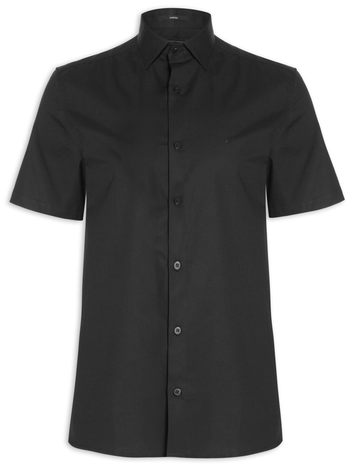 Camisa Masculina Tricoline Ly Classic New Italian - Preto