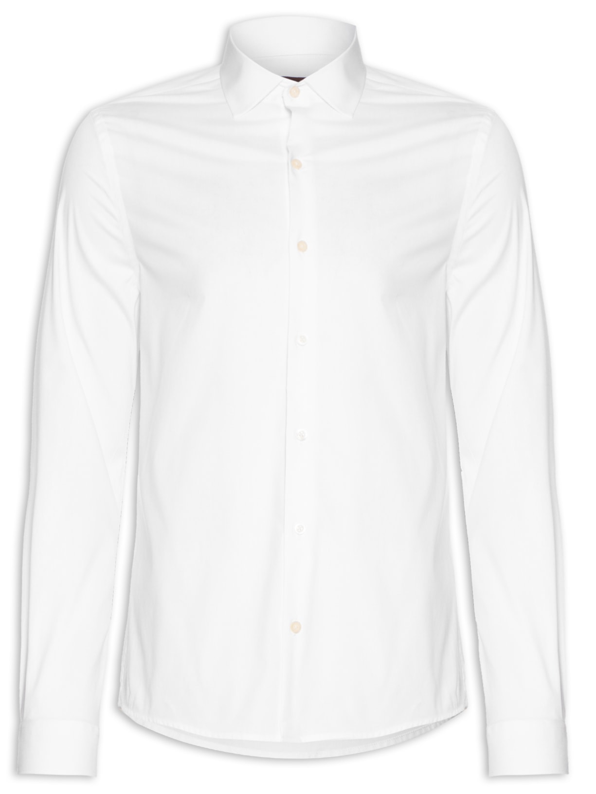 Camisa Masculina Tricoline Poliamida Branco Zapalla