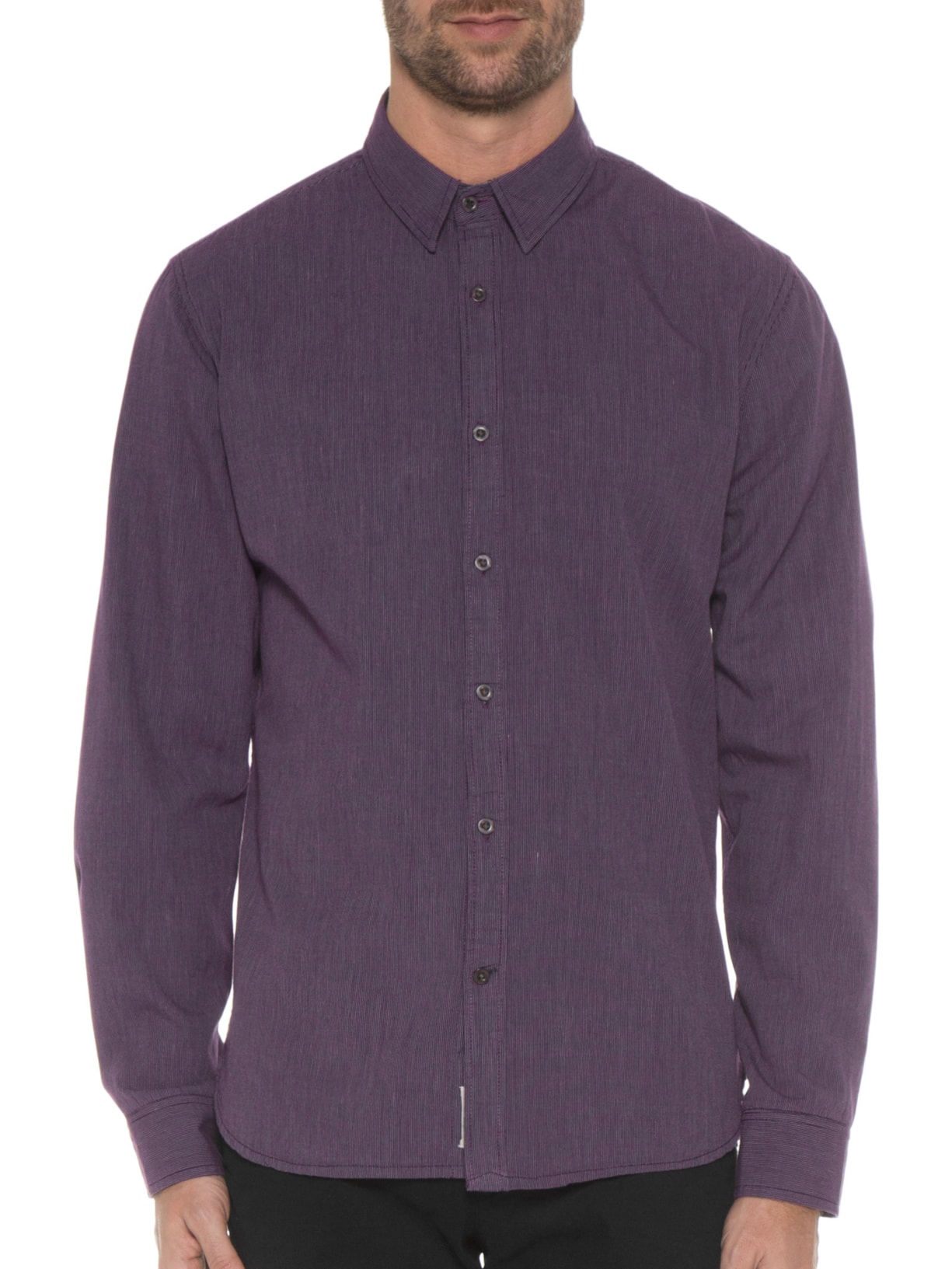 Camisa Masculina Tricoline Relax Roxo Jab