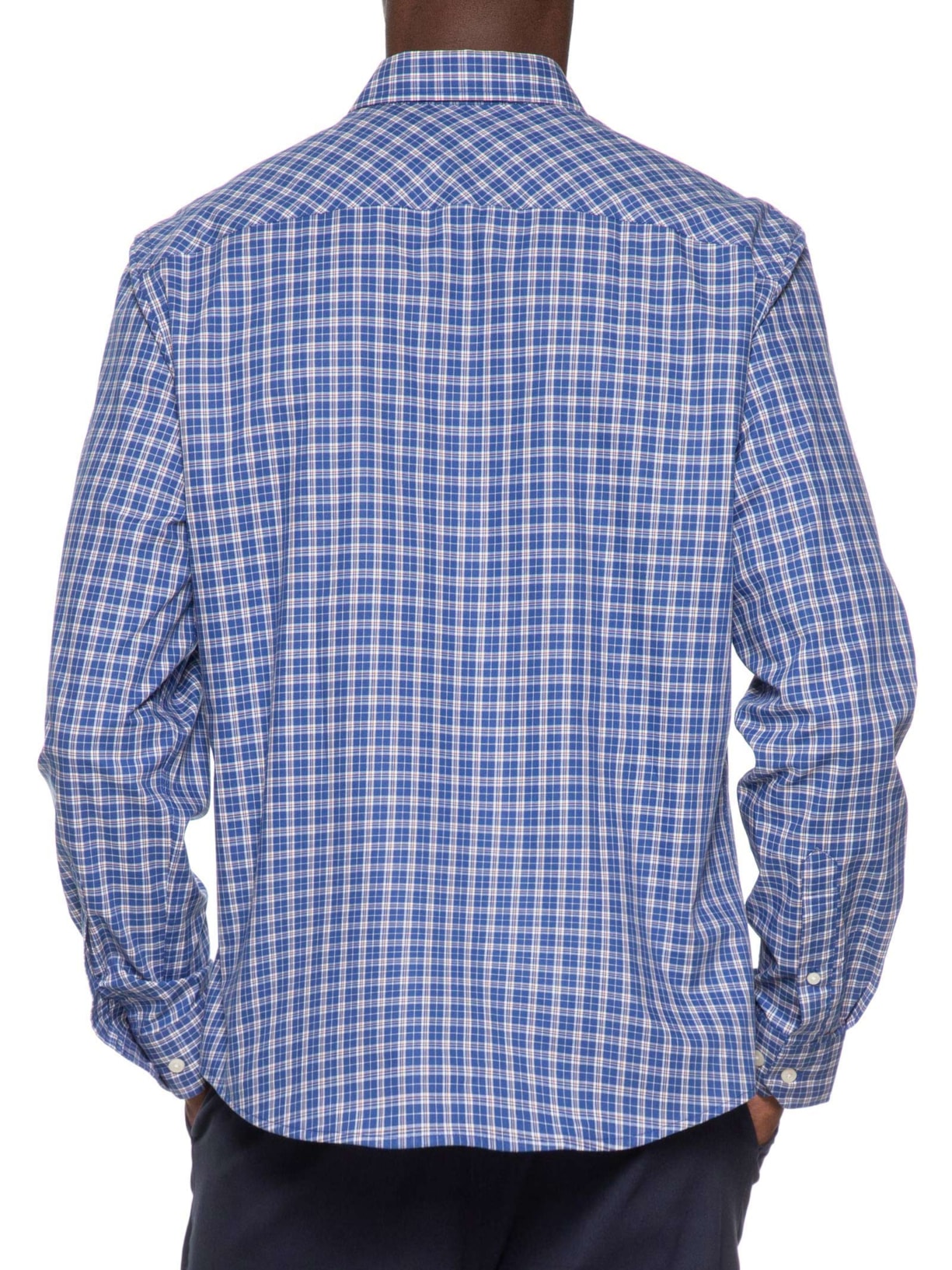 Camisa Masculina Tricoline Tricolor Azul Zapalla