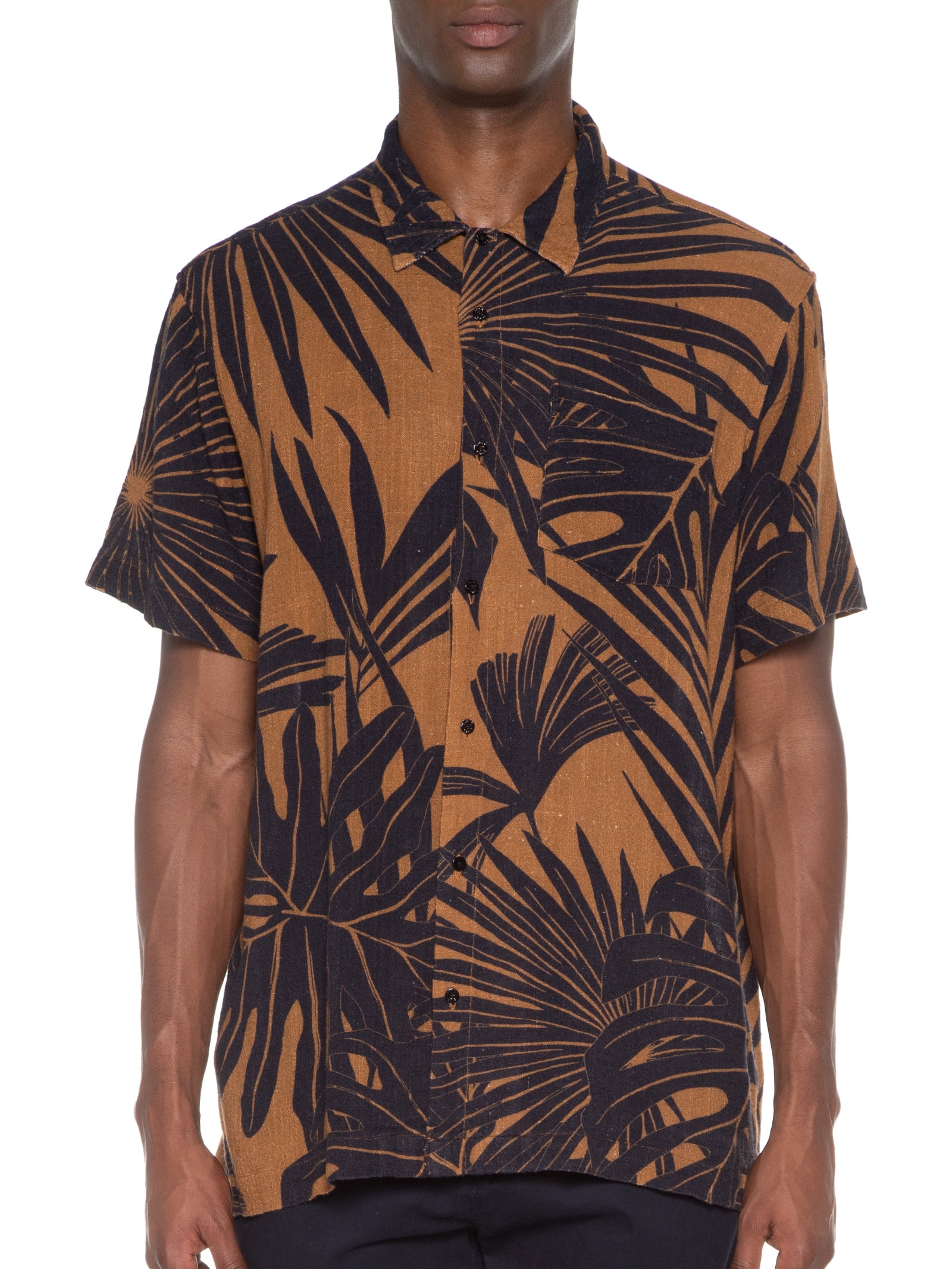 Camisa Western Masculina Com Fecho De Pressão - Marrom XXG