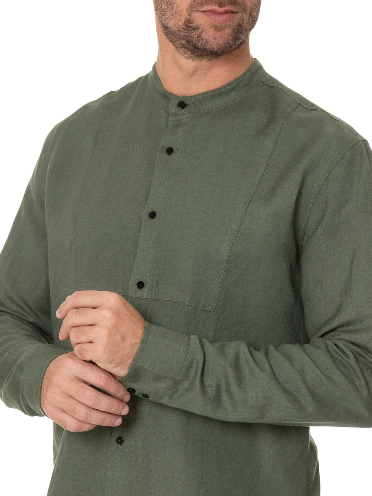Camisa Masculina Underlayer Verde Osklen