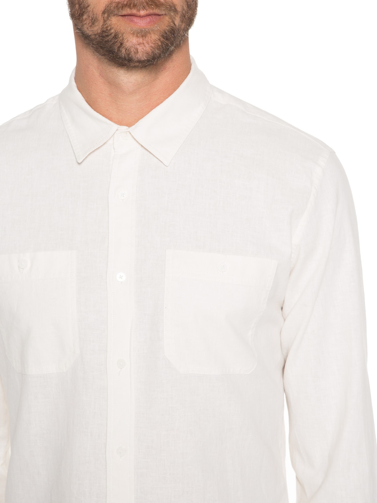 Camisa Masculina Utility Organic Off White Osklen