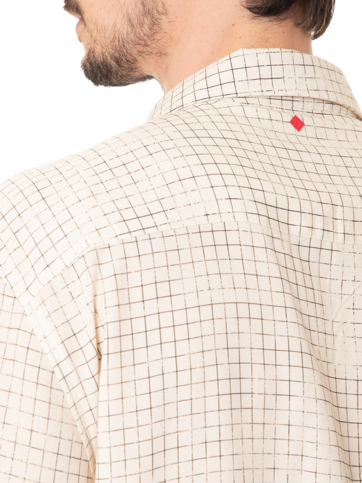 Camisa Masculina Vintage Estampada Branco Forum
