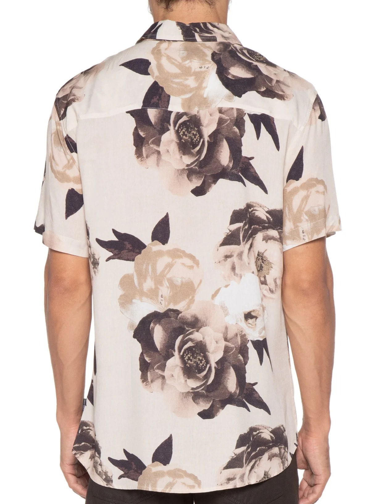 Camisa Masculina Vintage Rose Bege John John