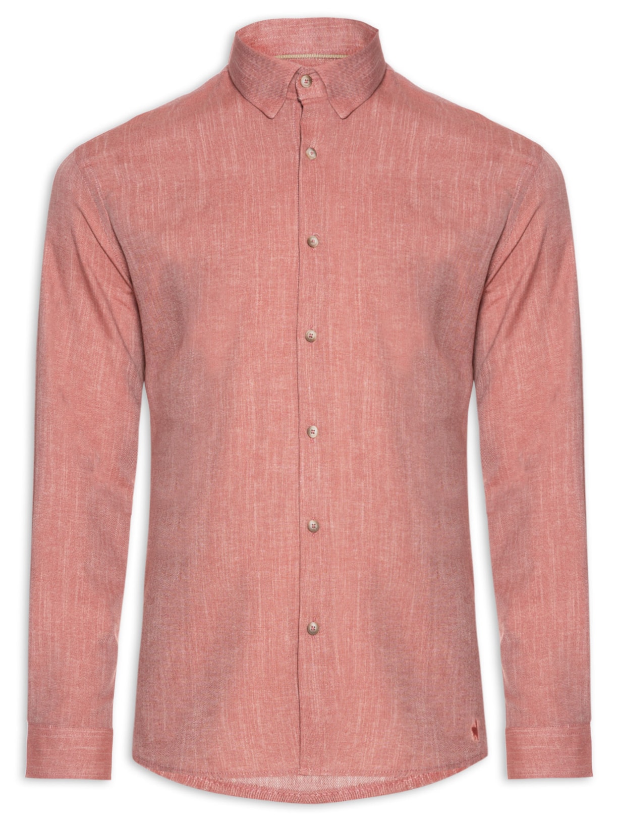 Camisa Masculina Visco Mescla - Vermelho