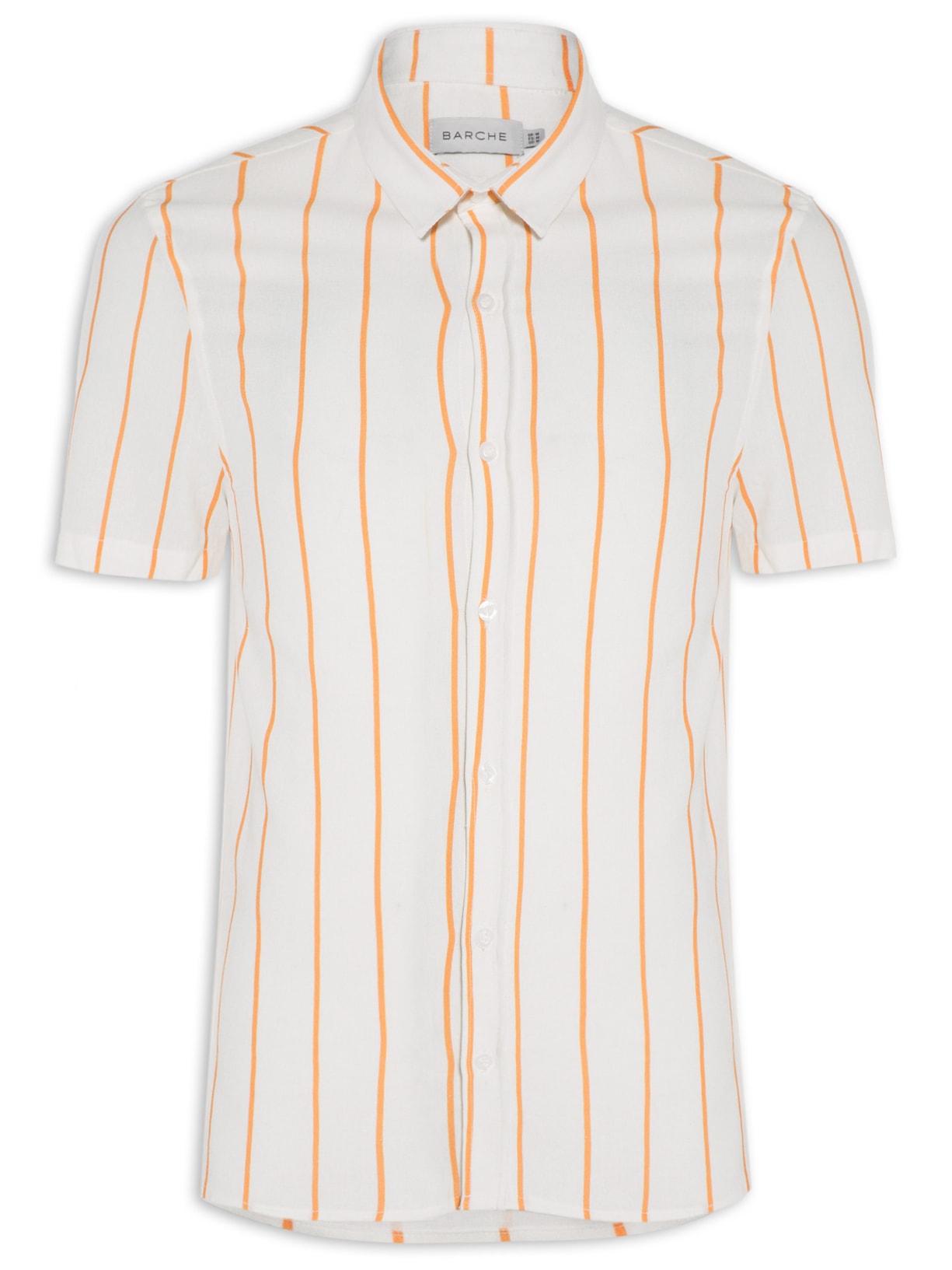 Camisa Masculina Viscolinho Manga Curta - Off White