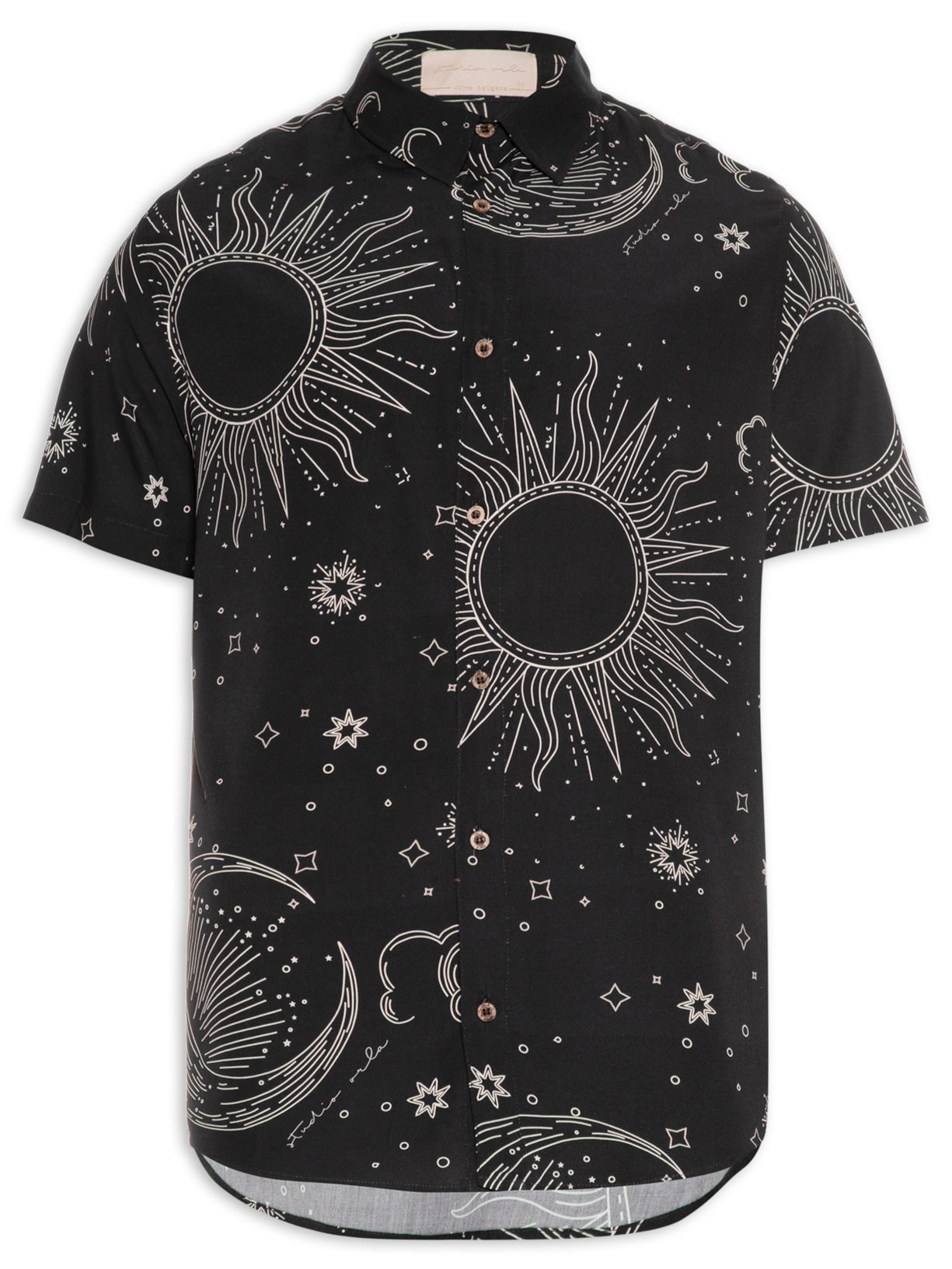 Camisa Masculina Viscose Astros - Preto