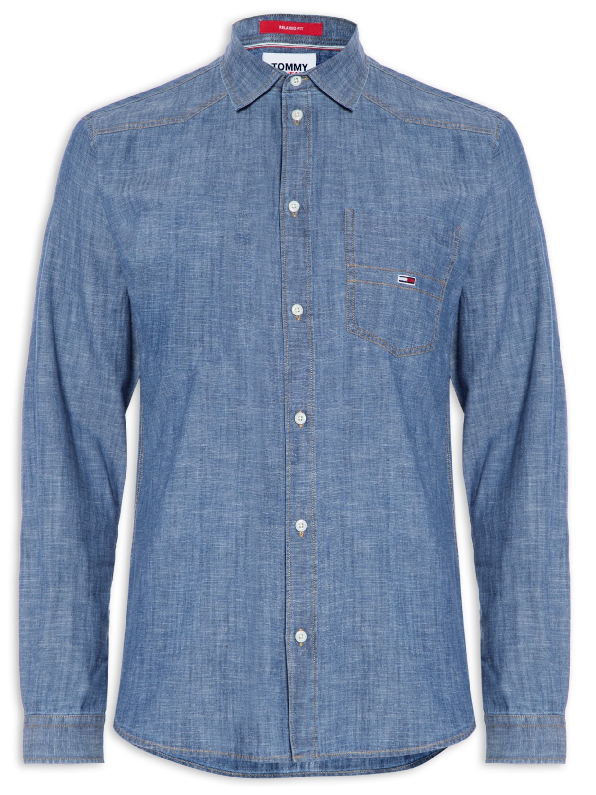 Camisa Masculina Western Denim Shirt - Azul