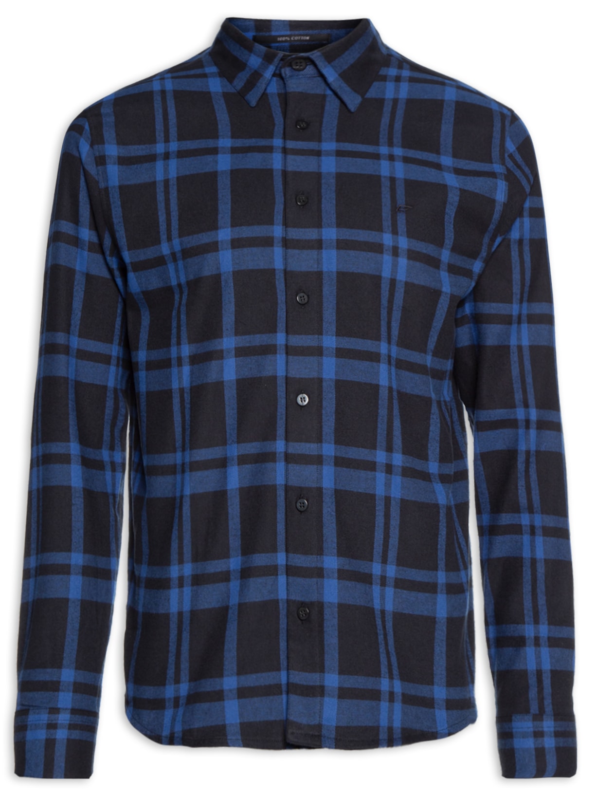 Camisa Masculina Wool Touch Ft Rembrandt Classic Irish Manga Longa - Azul