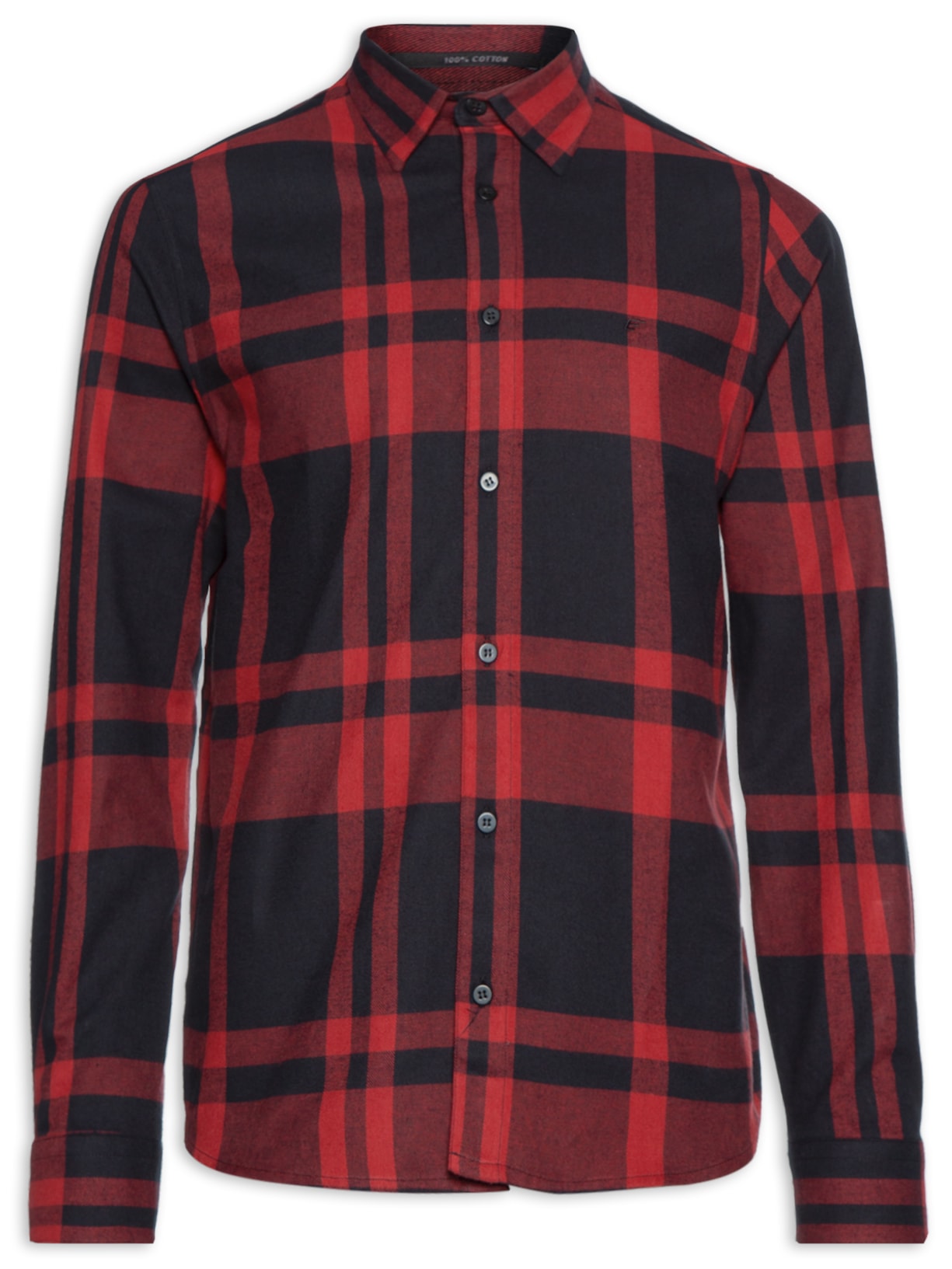 Camisa Masculina Wool Touch Ft Rembrandt Classic Irish Manga Longa - Vermelho