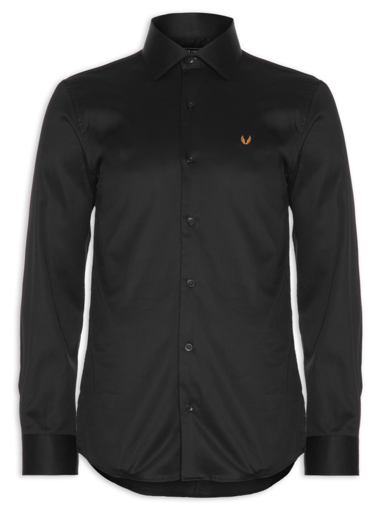 Camisa Masculina Work Lisa Xad Chet - Preto