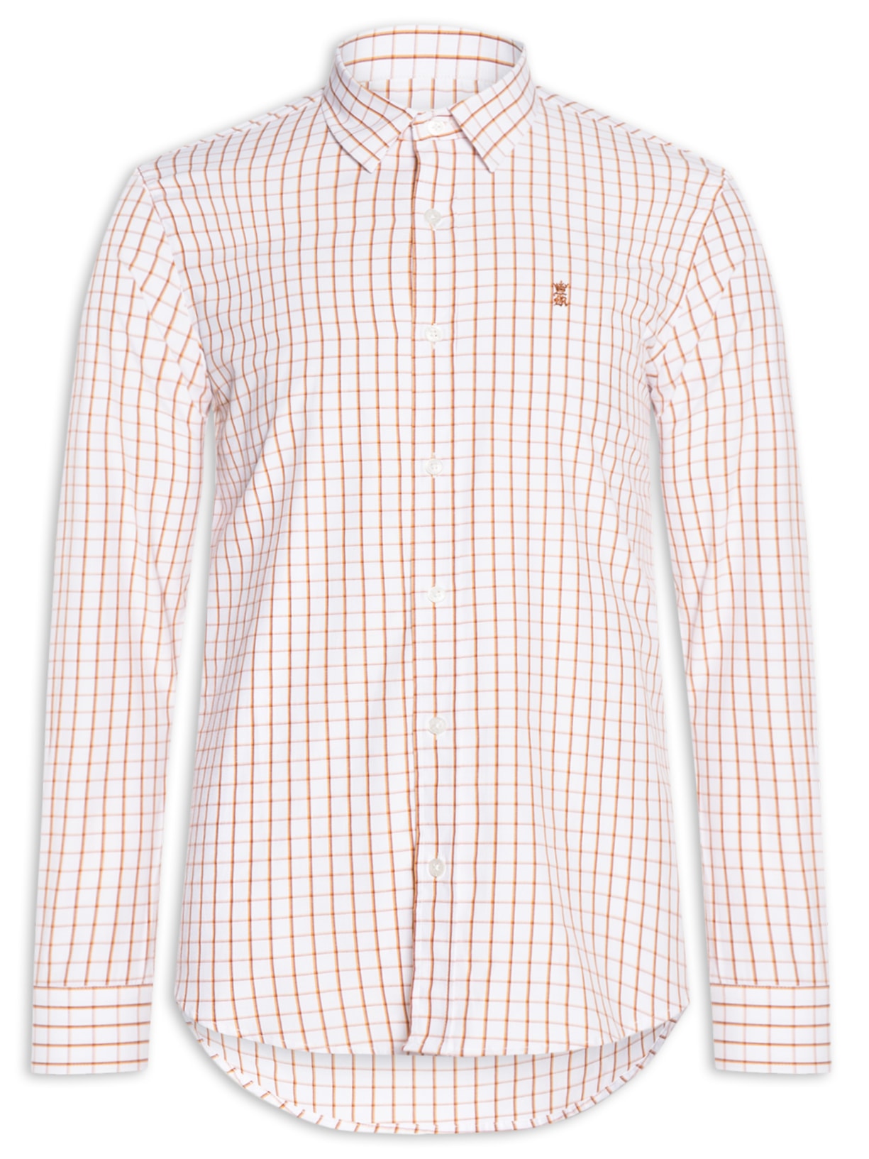 Camisa Masculina Xadrez Bicolor Regular Fit Vermelho Sergio K