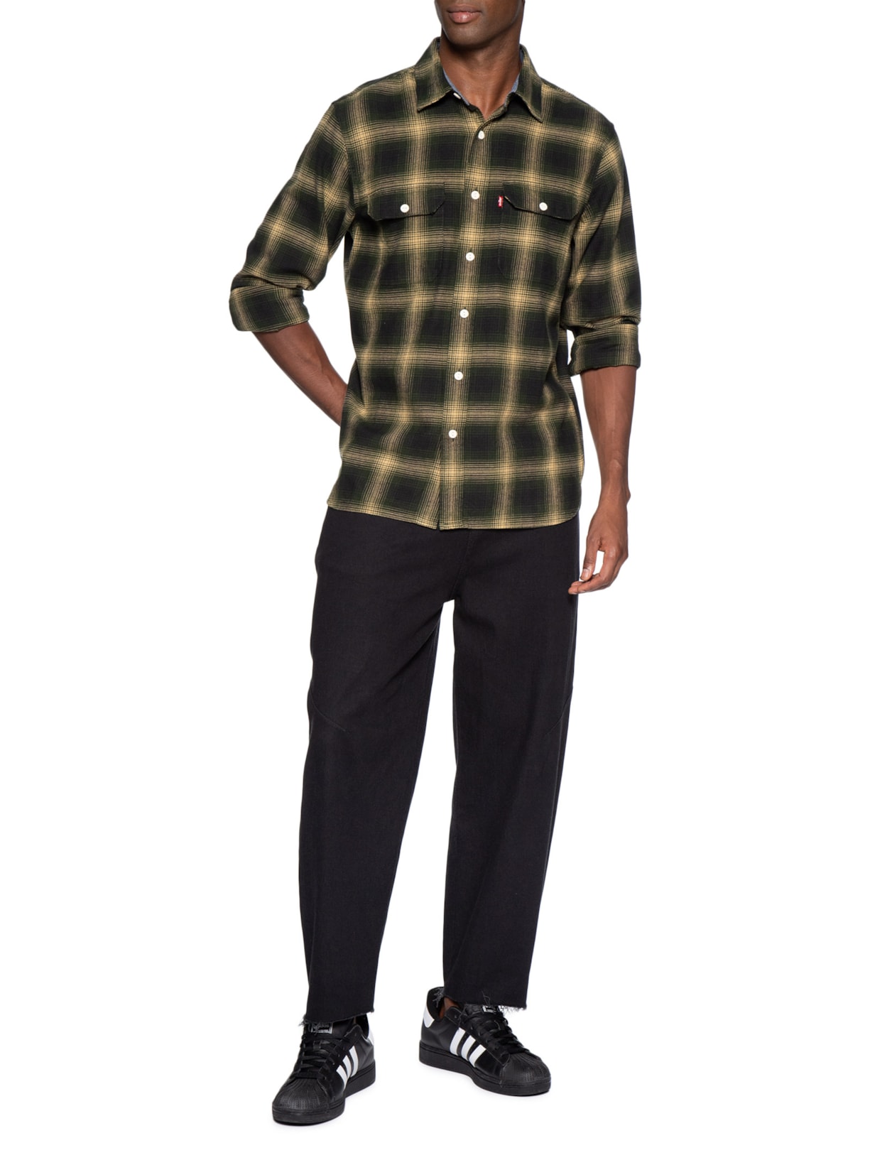 Camisa Masculina Xadrez Classic Worker Verde Levi's