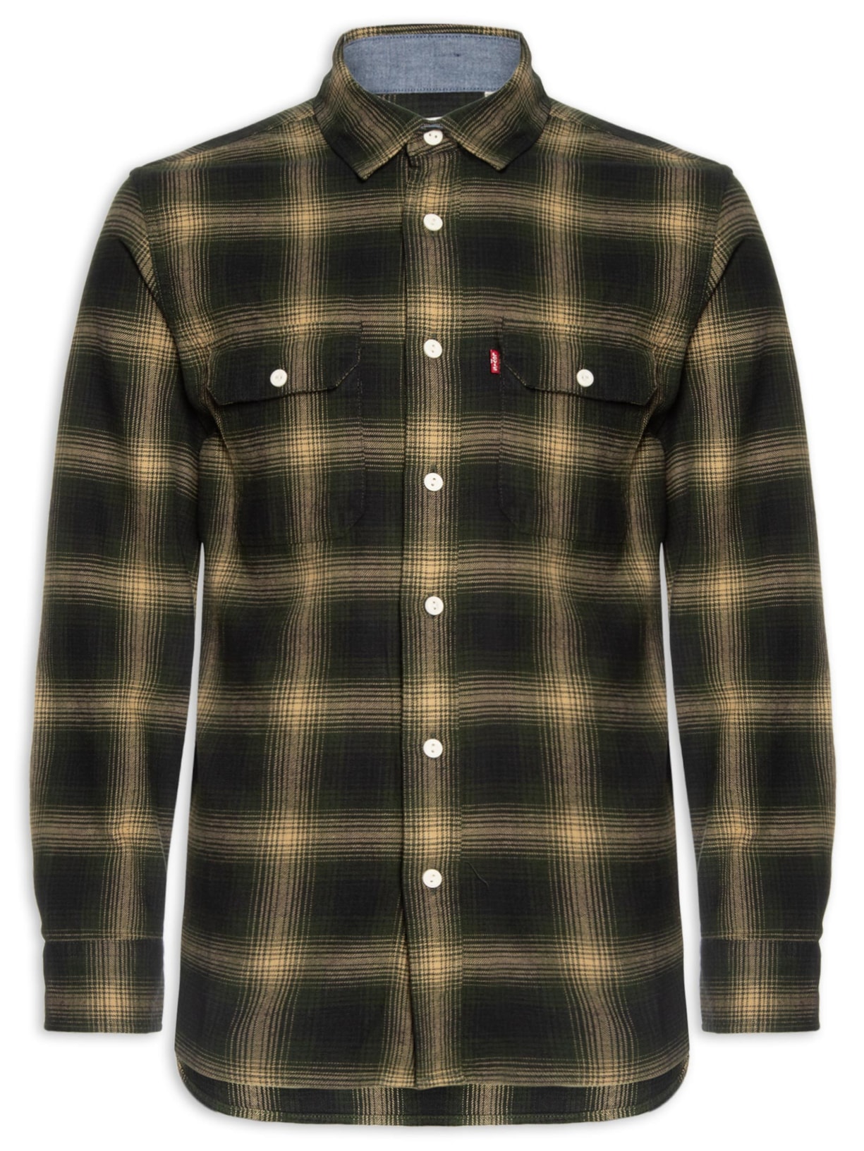 Camisa Masculina Xadrez Classic Worker - Verde