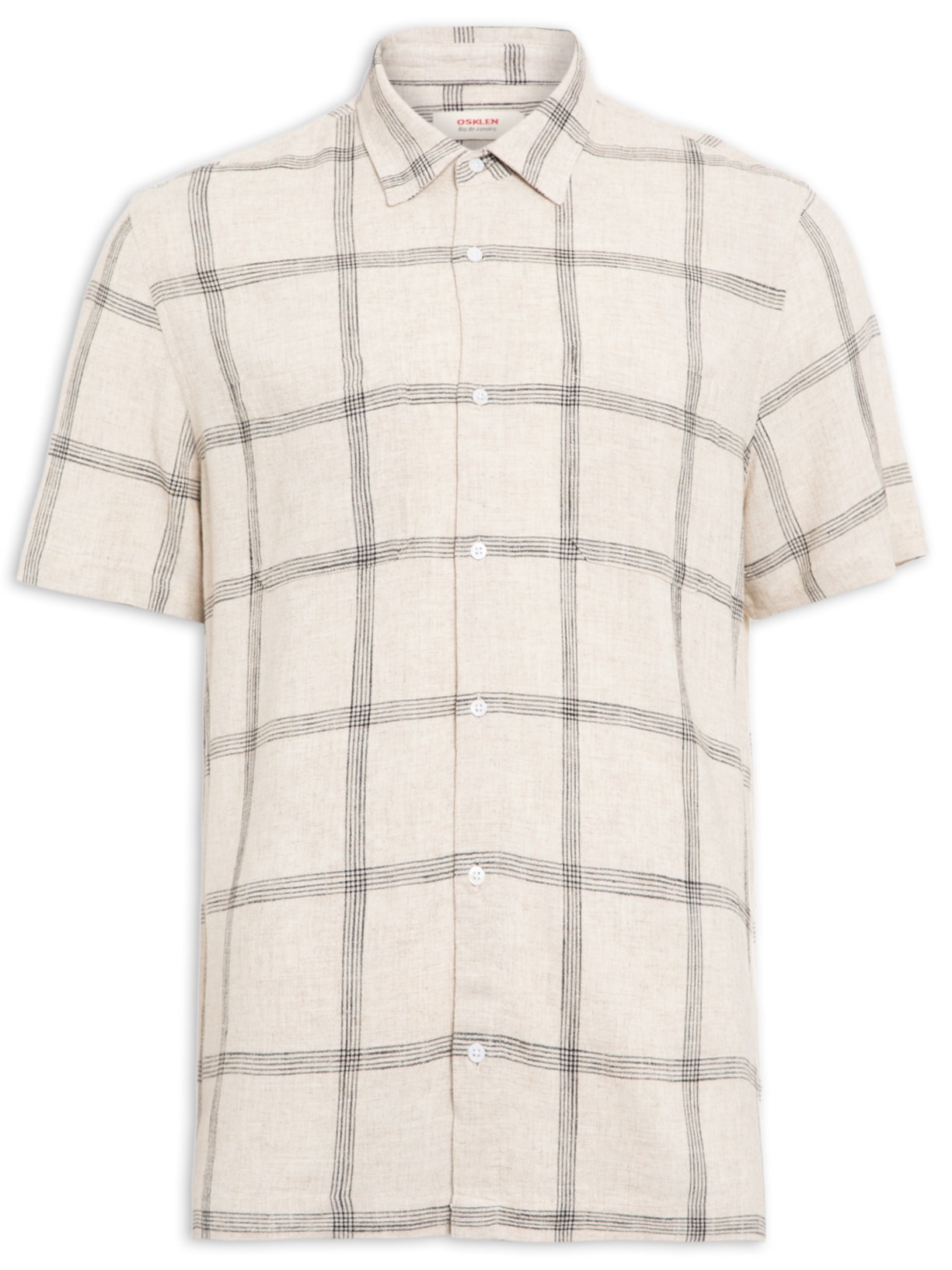 Camisa Masculina Xadrez Fine - Bege