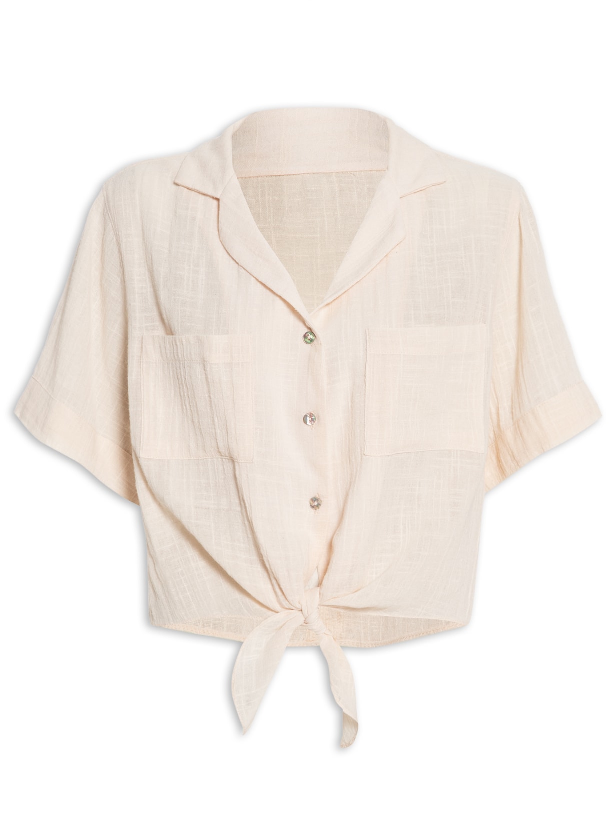 Camisa Nó Areia Algodão Sara Yogini