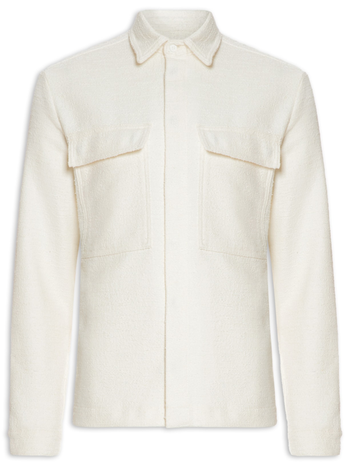 Camisa Overshirt Texture - Off Whithe
