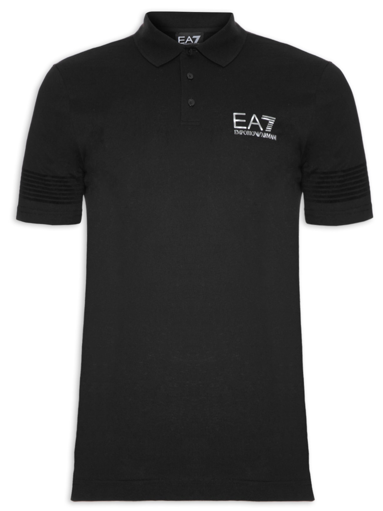 Camisa Polo Masculina Listras - Preto