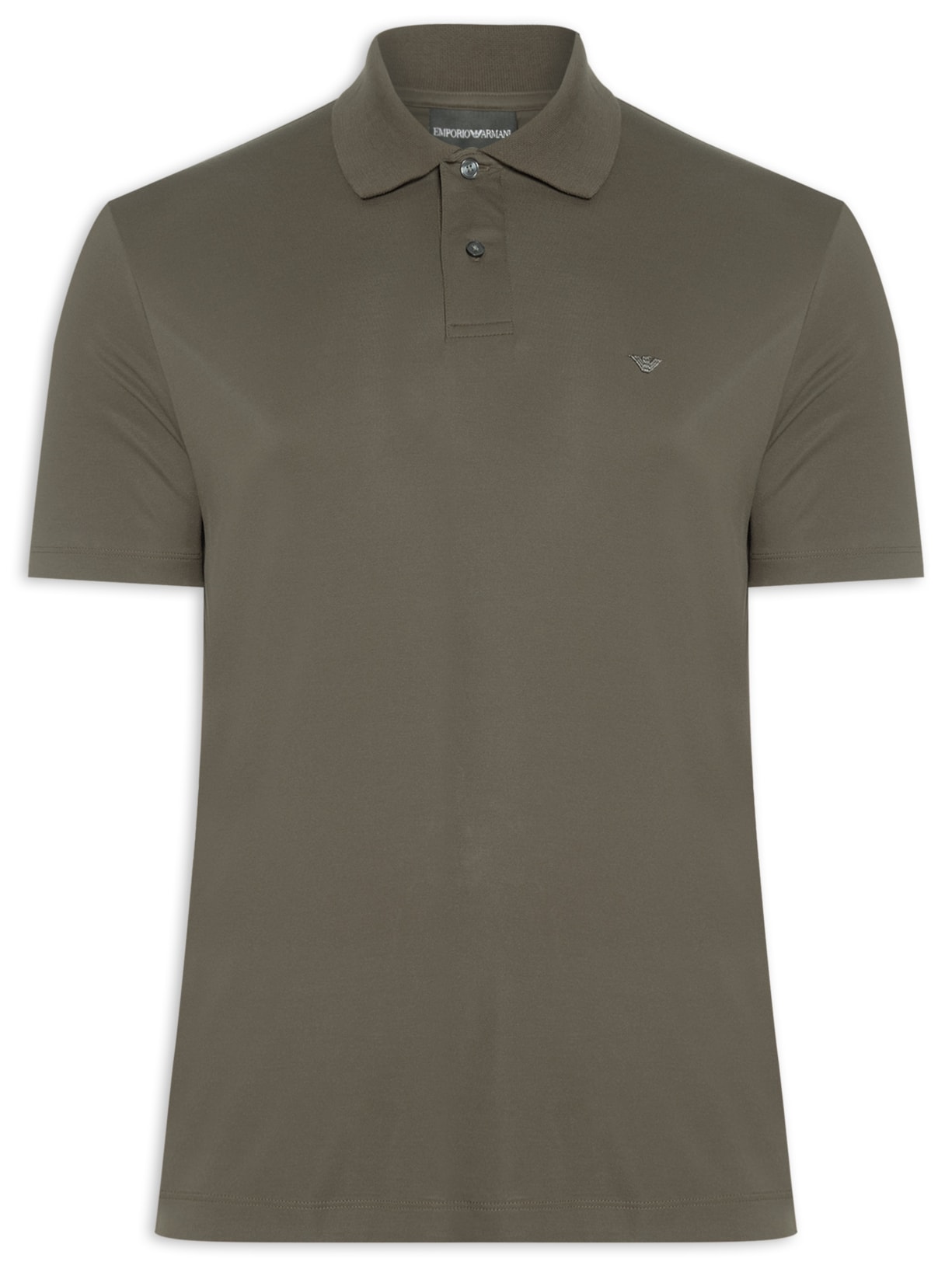 Camisa Polo Masculina Modal Mini Logo - Marrom