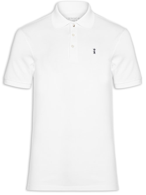 Camisa Polo Masculina Piquet – Branco