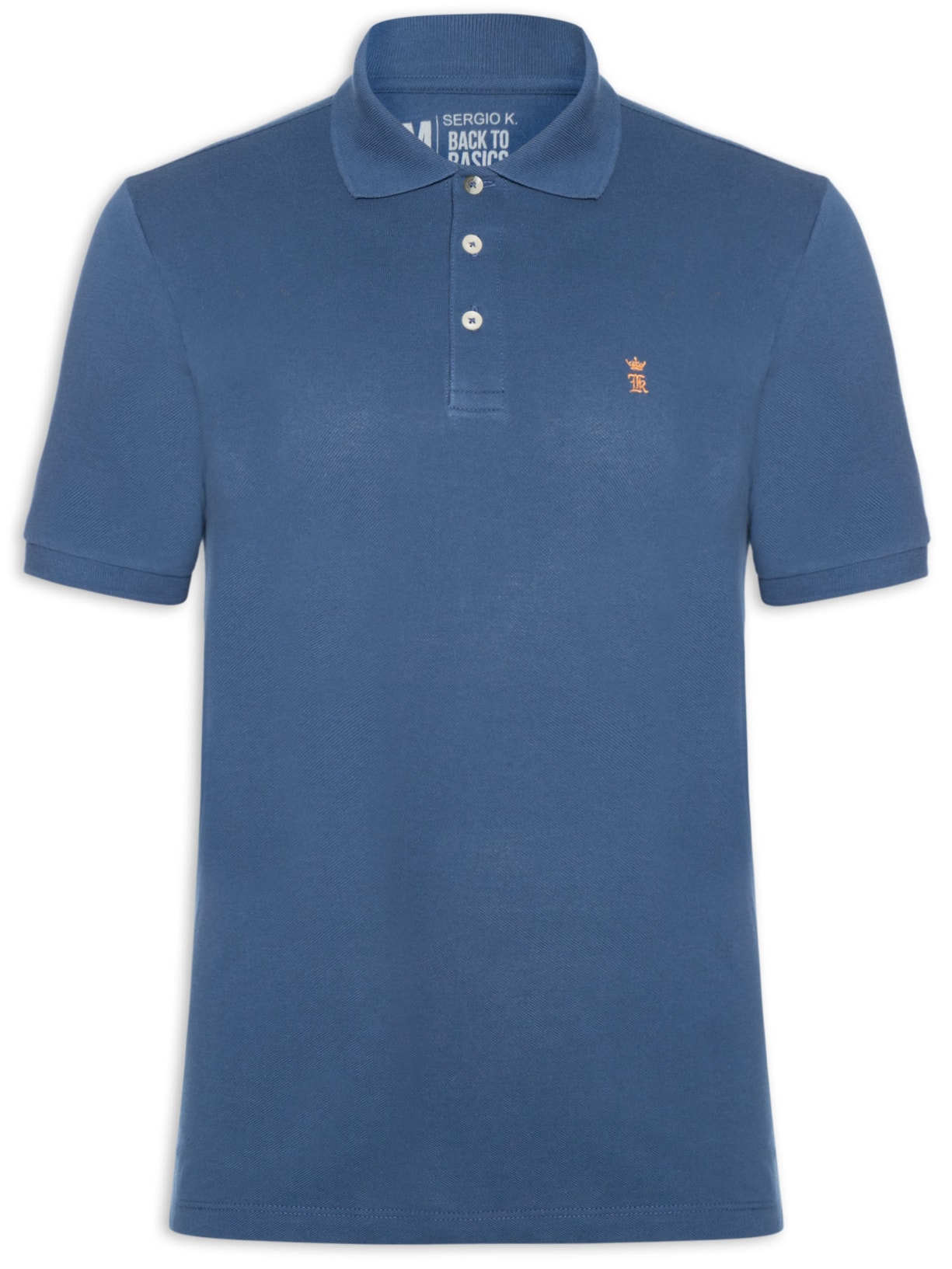 Camisa Polo Masculina Piquet – Azul