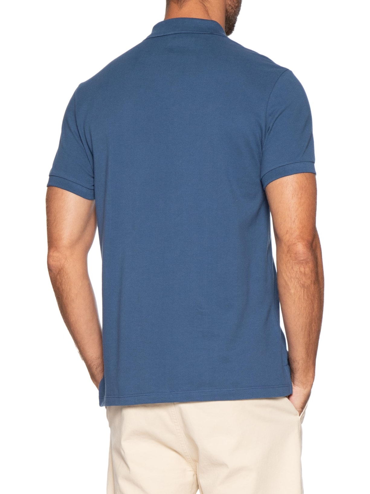 Camisa Polo Masculina Piquet – Azul Sergio K