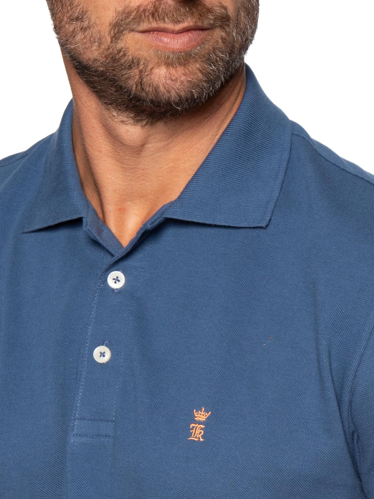 Camisa Polo Masculina Piquet – Azul Sergio K