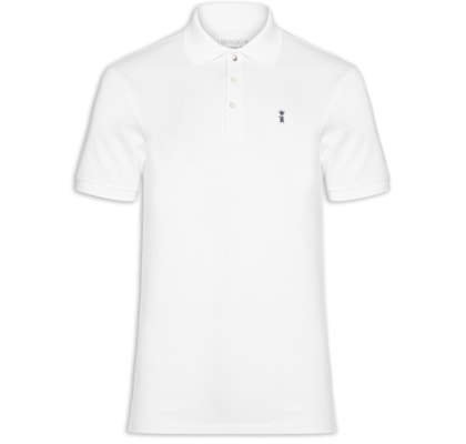 Camisa Polo Masculina Piquet – Branco
