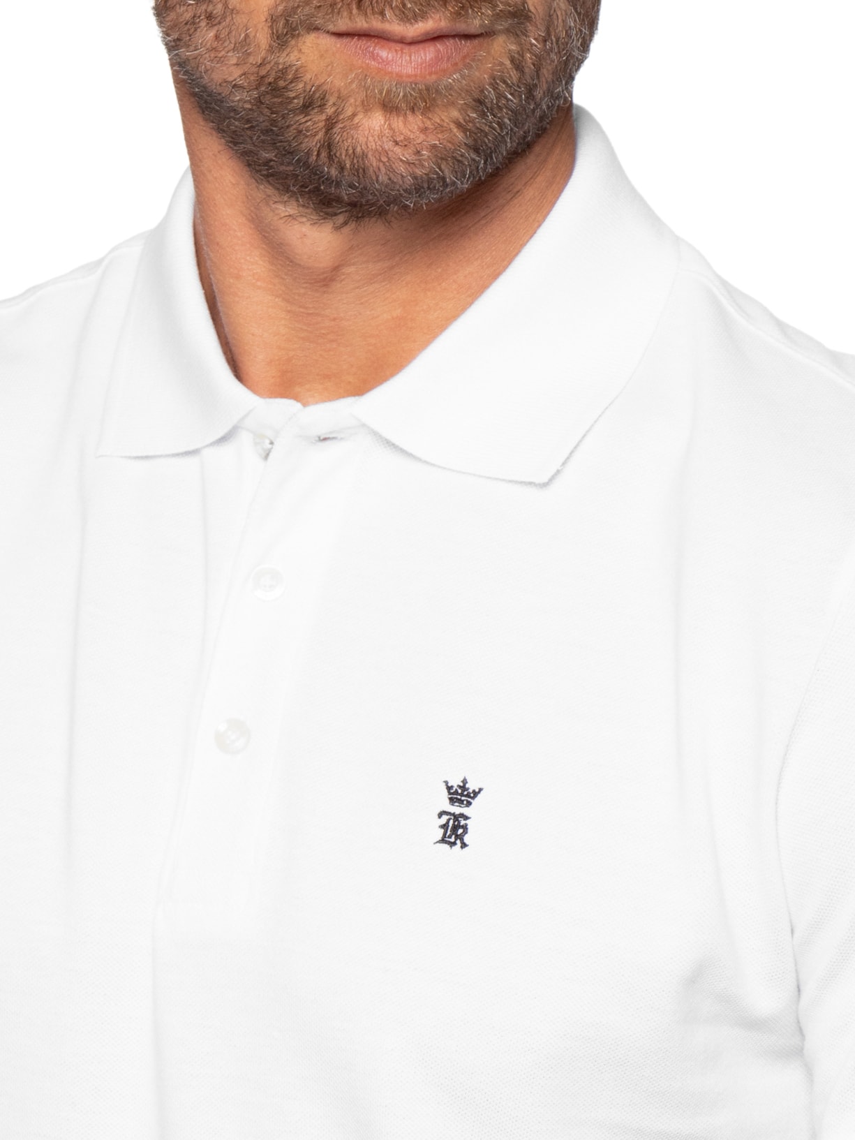 Camisa Polo Masculina Piquet – Branco Sergio K
