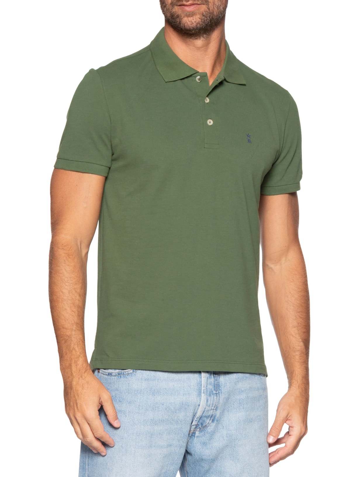 Camisa Polo Masculina Piquet – Verde Sergio K