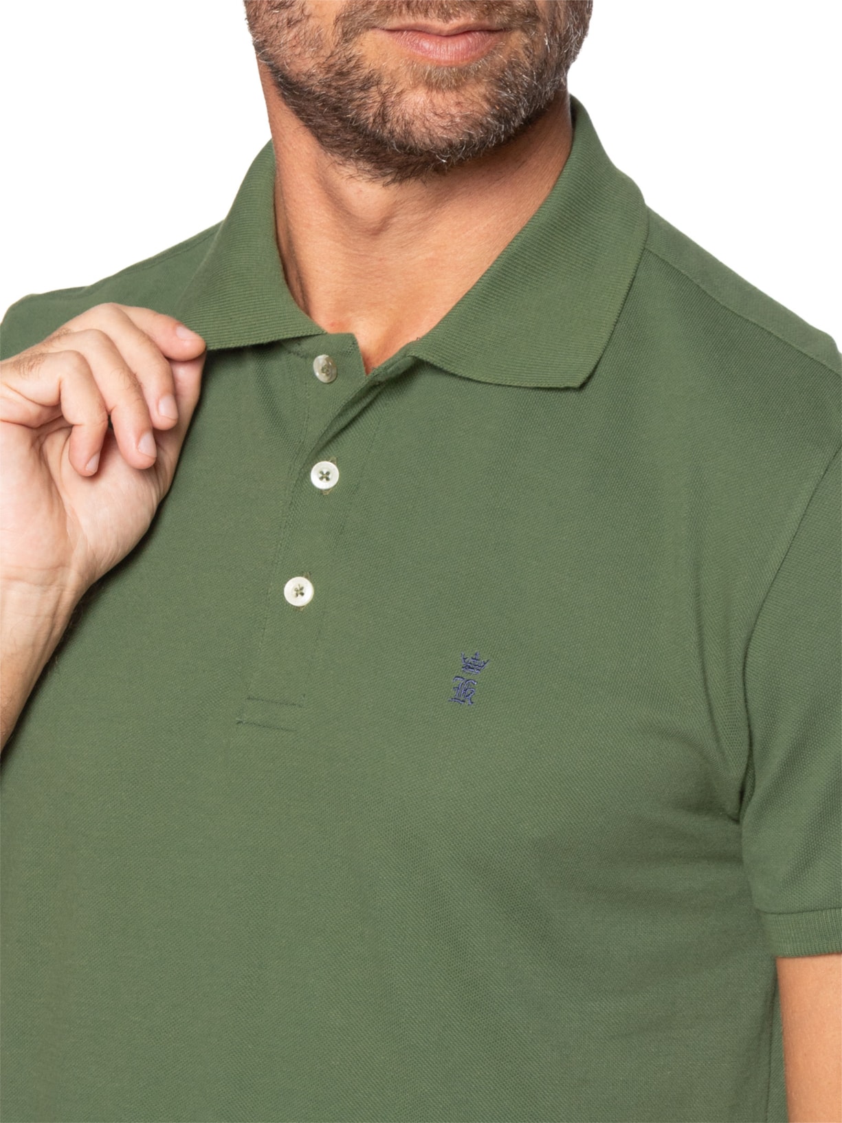 Camisa Polo Masculina Piquet – Verde Sergio K