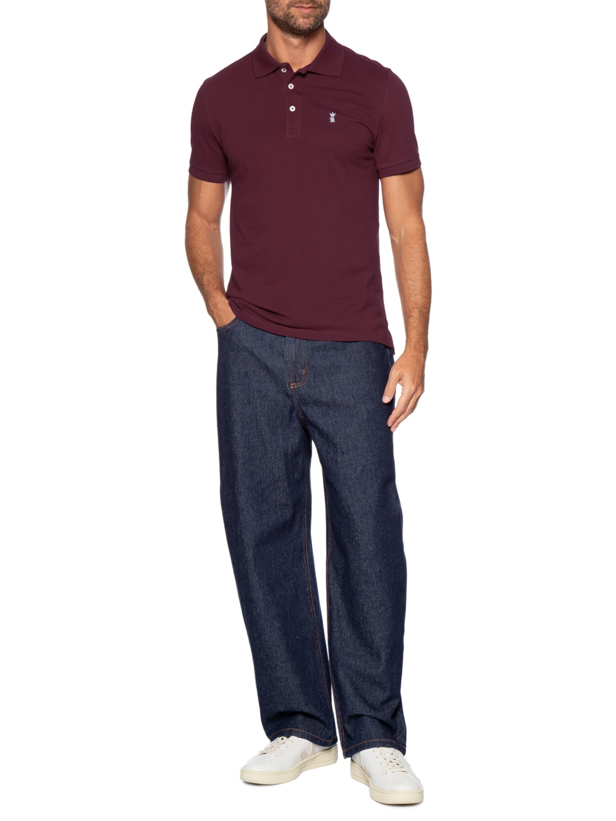 Camisa Polo Masculina Piquet – Vermelho Sergio K