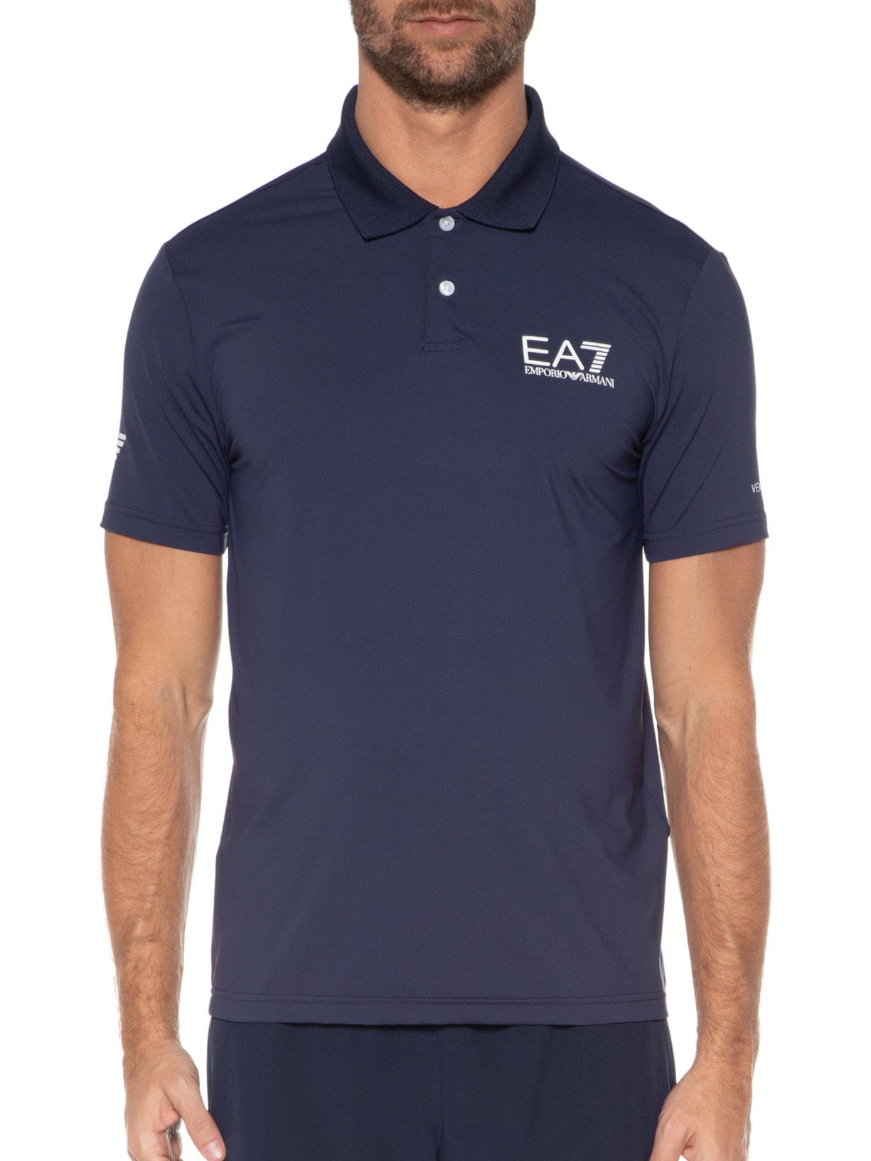 Camisa Polo Masculina – Azul Ea7 Emporio Armani