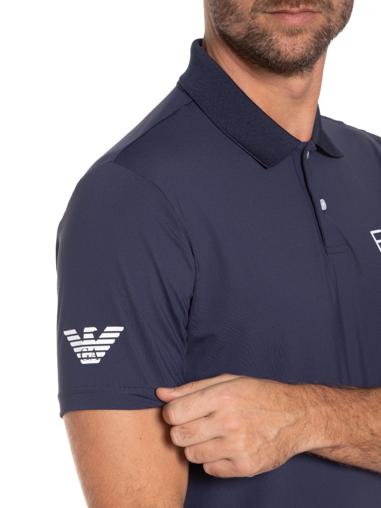 Camisa Polo Masculina – Azul Ea7 Emporio Armani