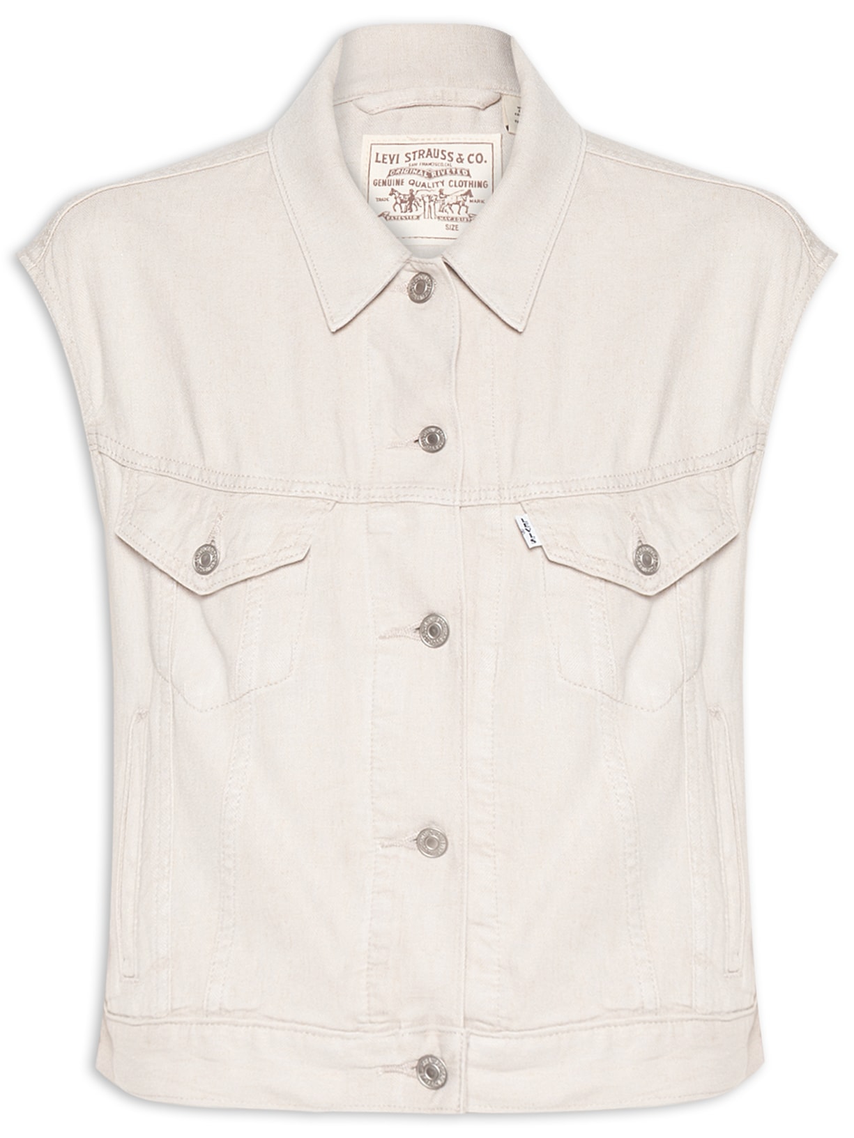 Camisa Shrunken 90s Vest - Off White