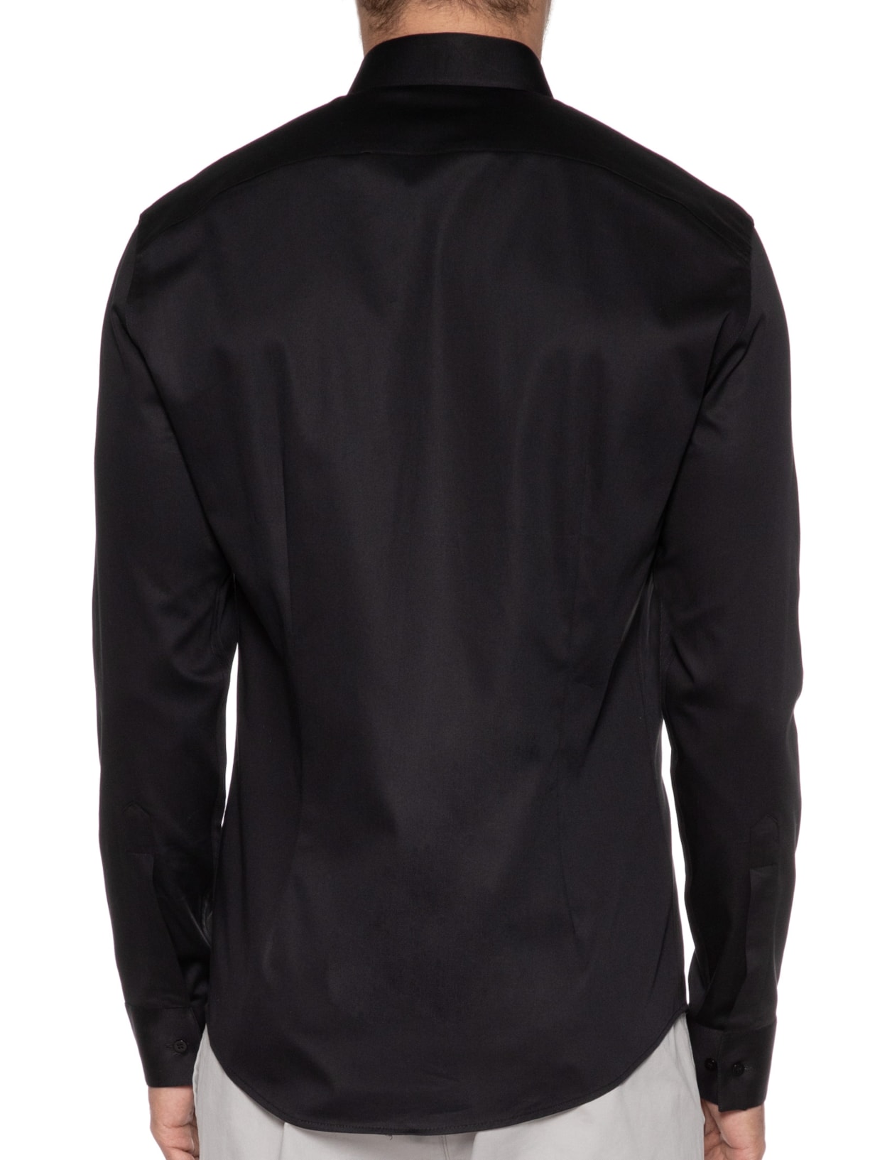 Camisa Social Masculina Austin Slim Fit Algodão Pima- Preto Ricardo Almeida