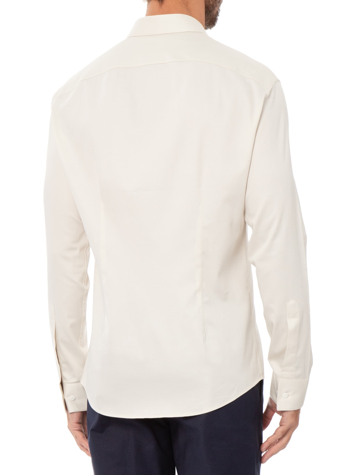 Camisa Social Masculina Austin Slim Fit – Off White Ricardo Almeida