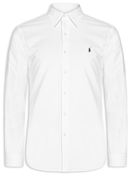 Camisa Social Masculina CU BD PPC SP-Long Sleeve-Sport Oxford YD - Branco