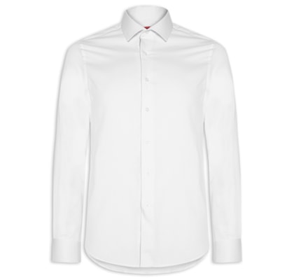 Camisa Social Masculina em Algodão -  Branco
